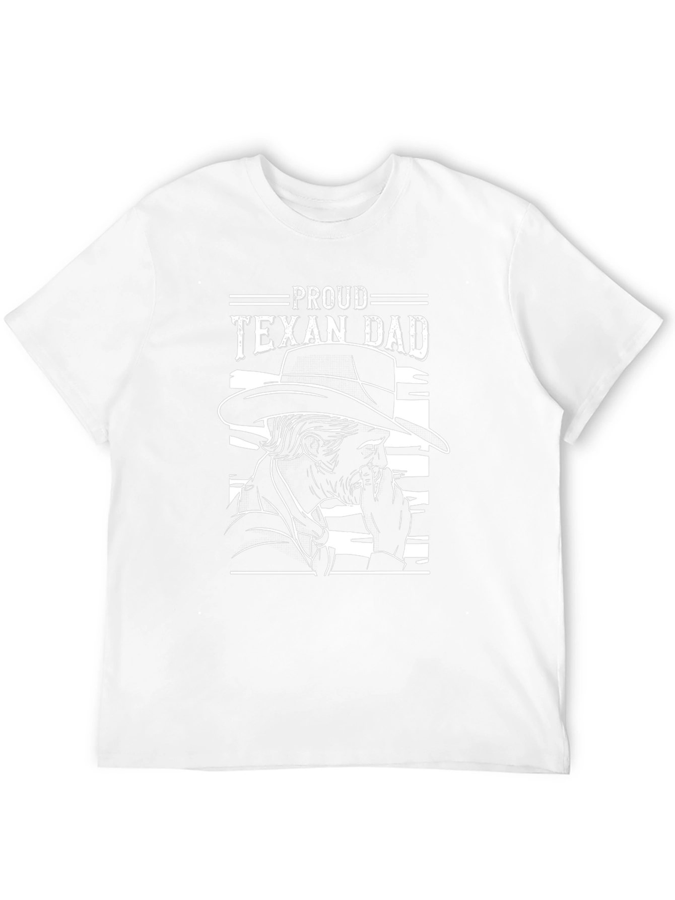 Proud Texan Dad Graphic Tee - Black