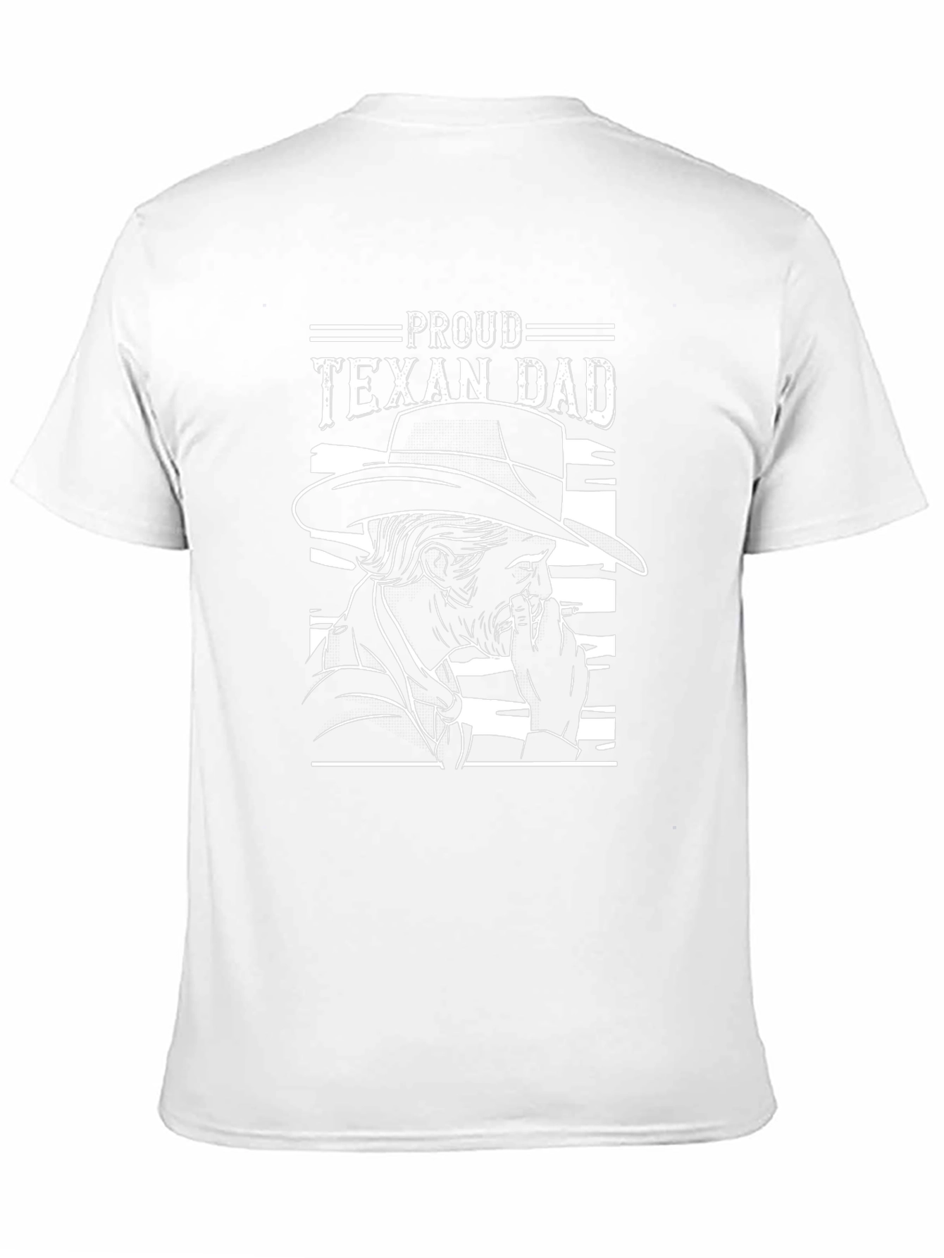 Proud Texan Dad Graphic Tee - Black
