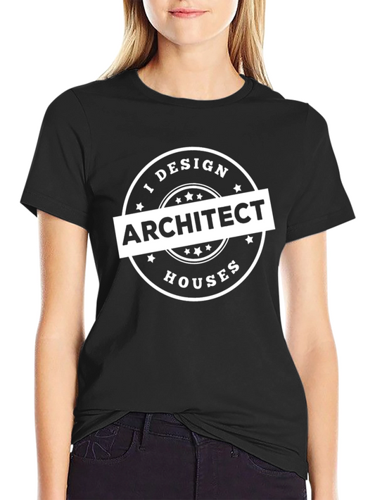 I Design Architect Houses - Black T-Shirt