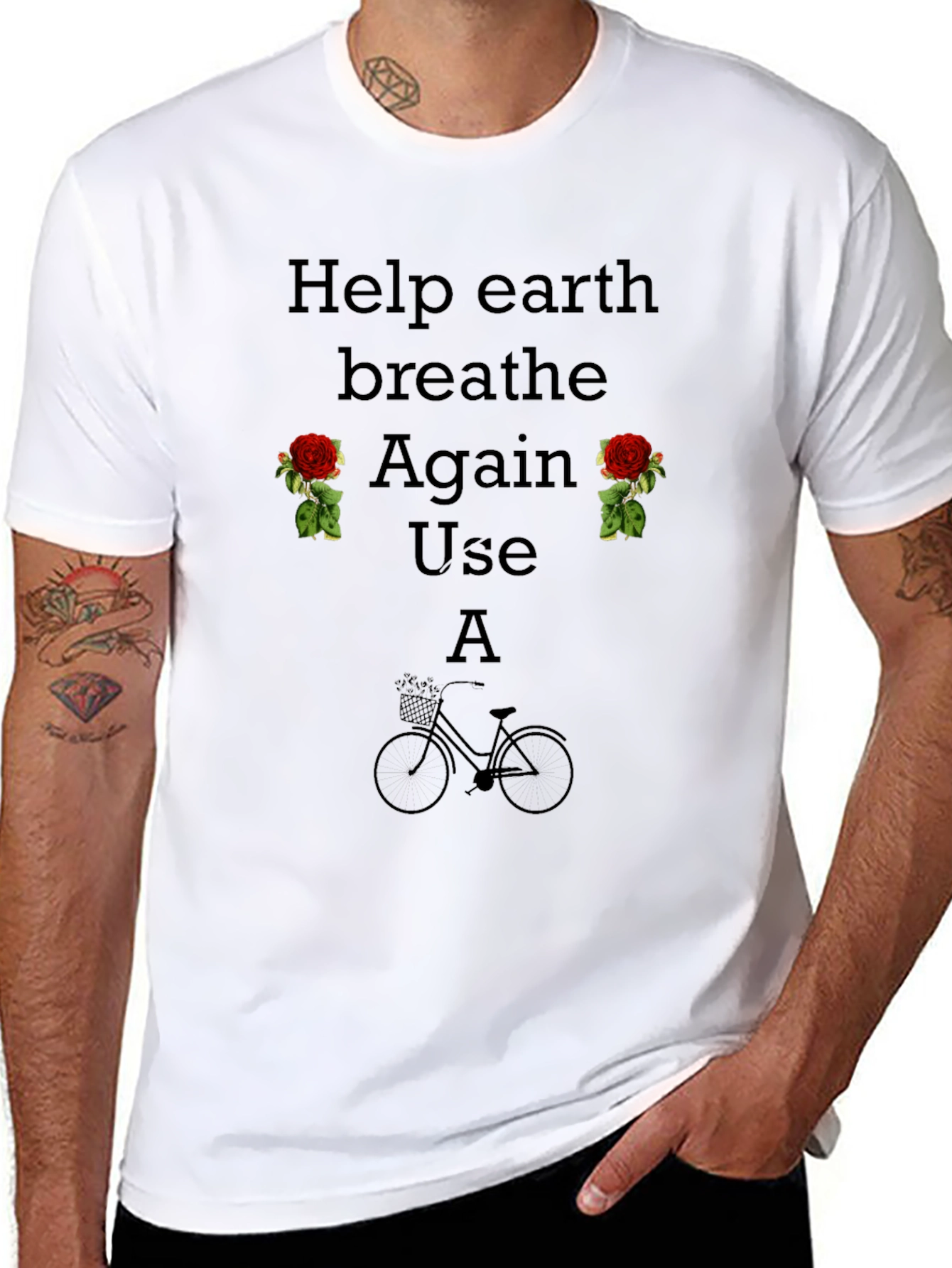 Eco-Friendly Graphic Tee: Help Earth Breathe