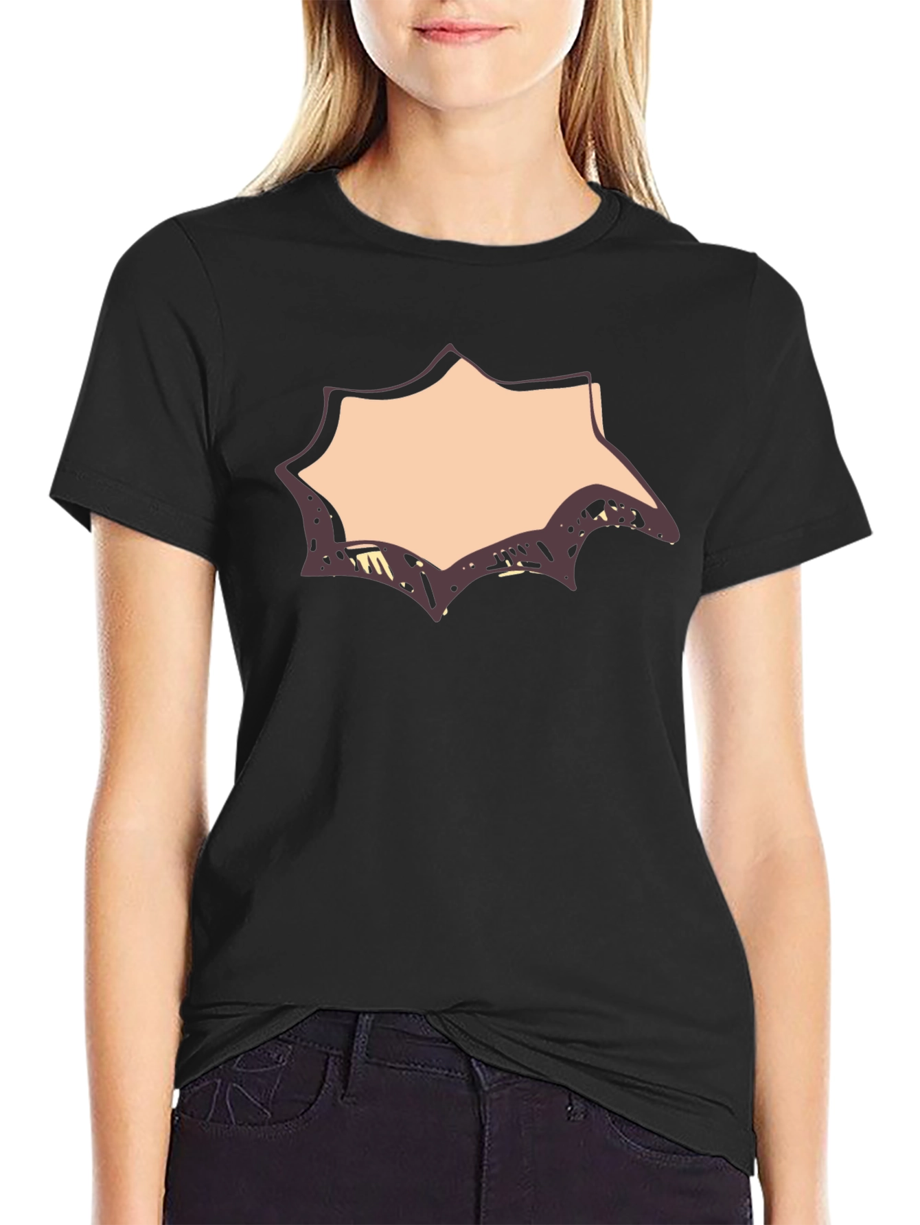Novelty Graphic Print Tee - Black
