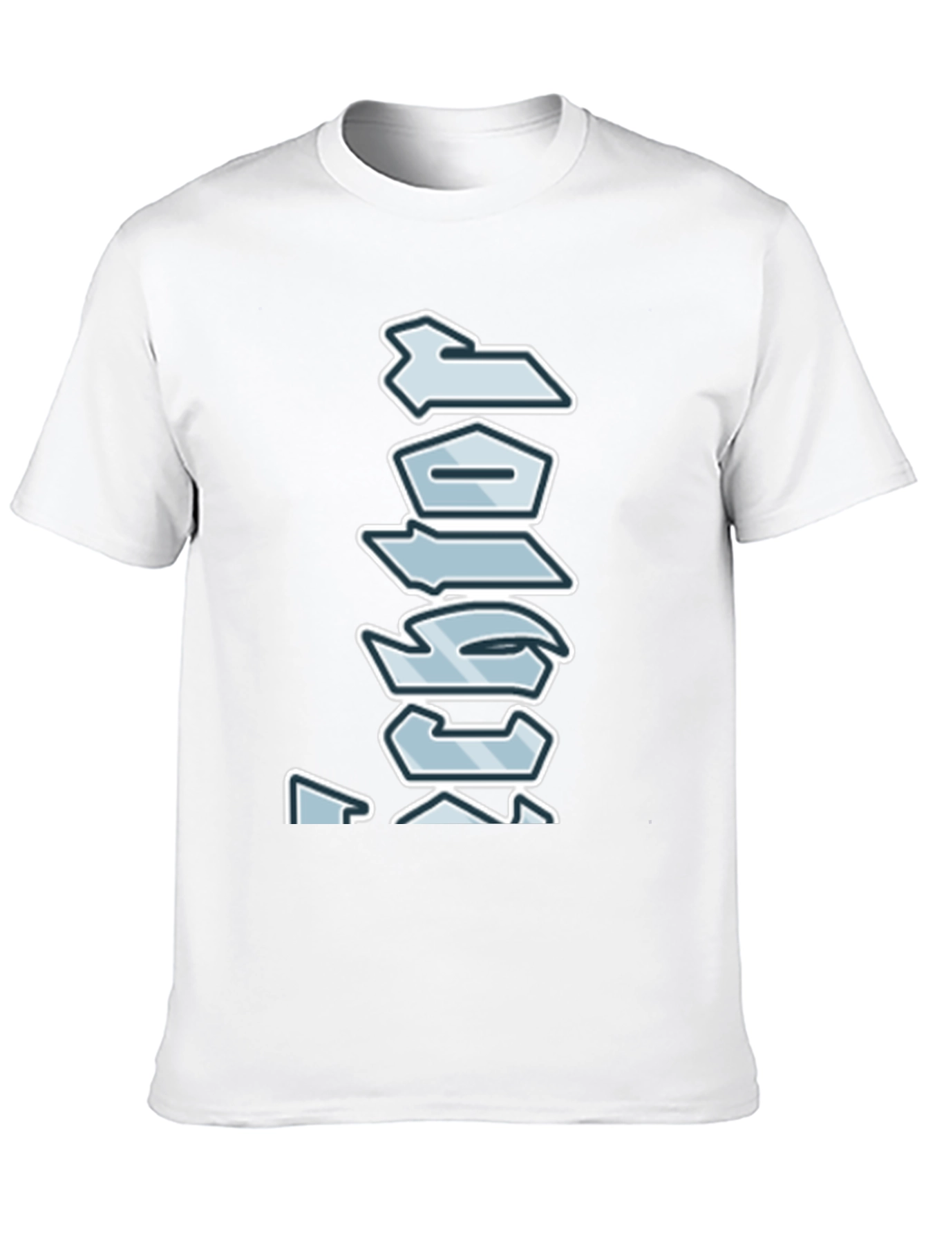 Abstract Graphic Print Black T-Shirt for Men