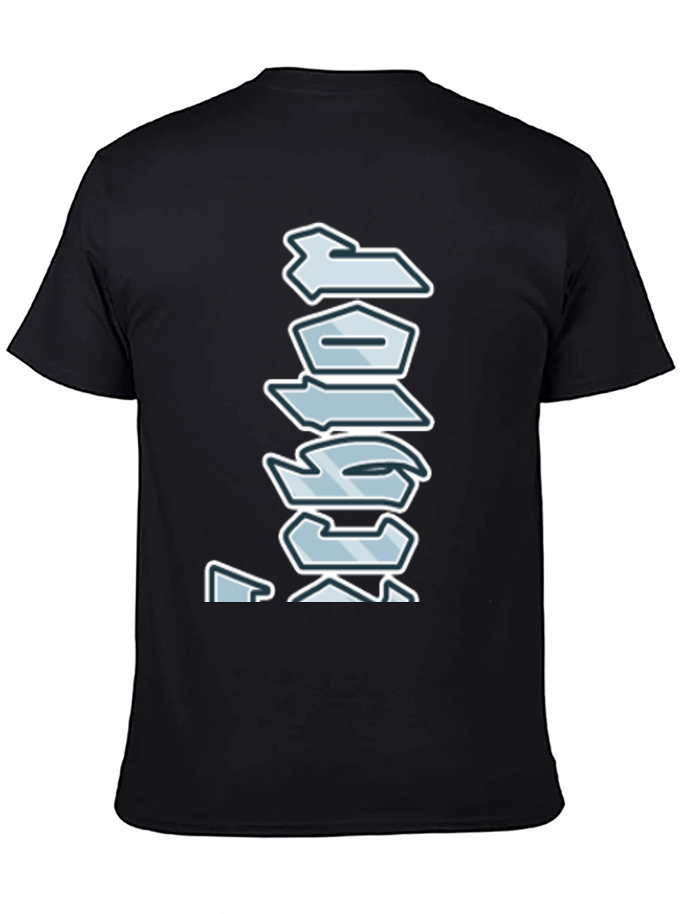 Abstract Graphic Print Black T-Shirt for Men