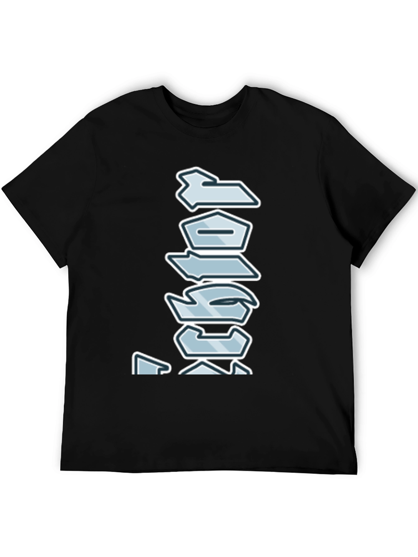 Abstract Graphic Print Black T-Shirt for Men