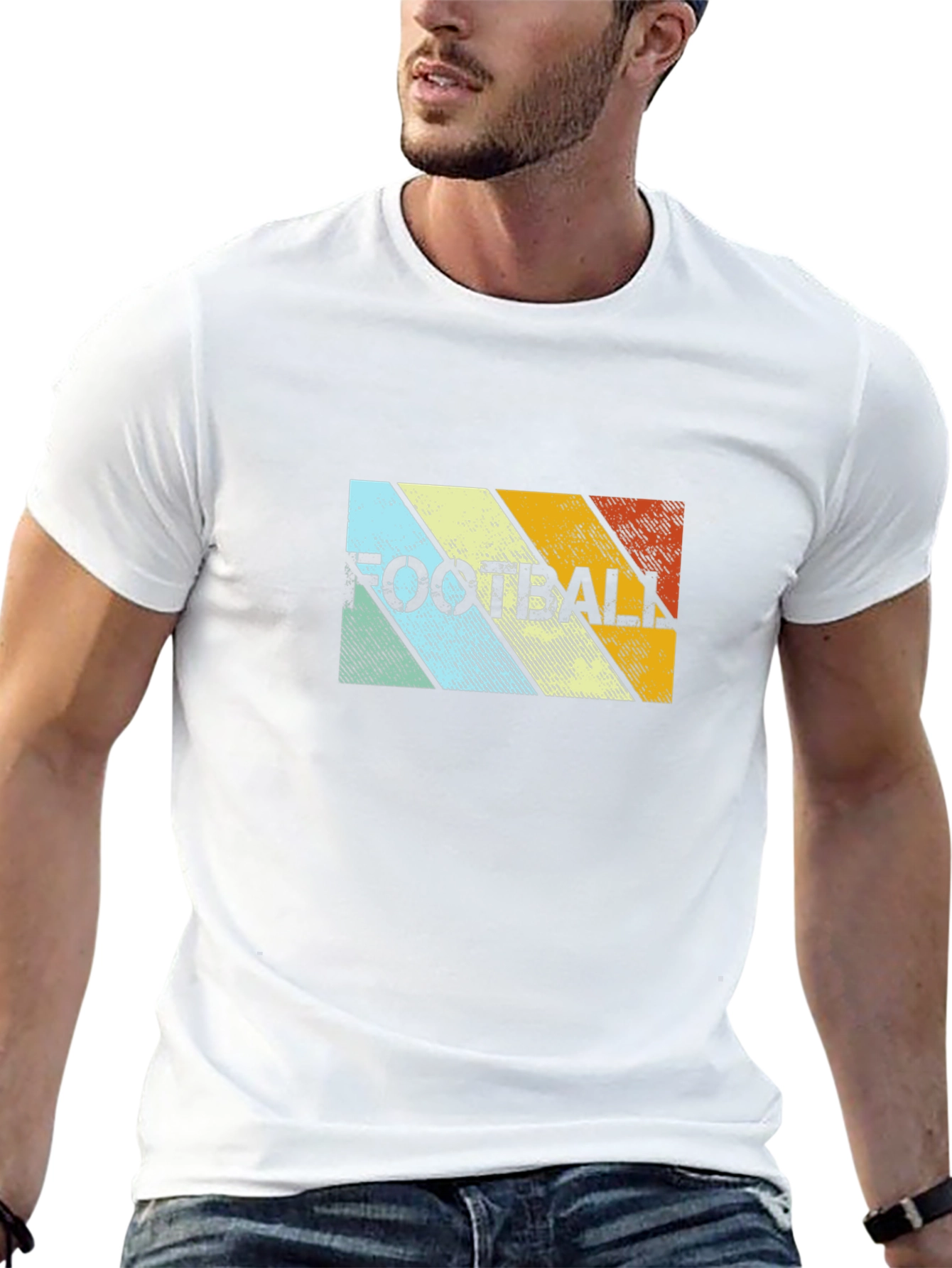 Retro Football Graphic T-Shirt