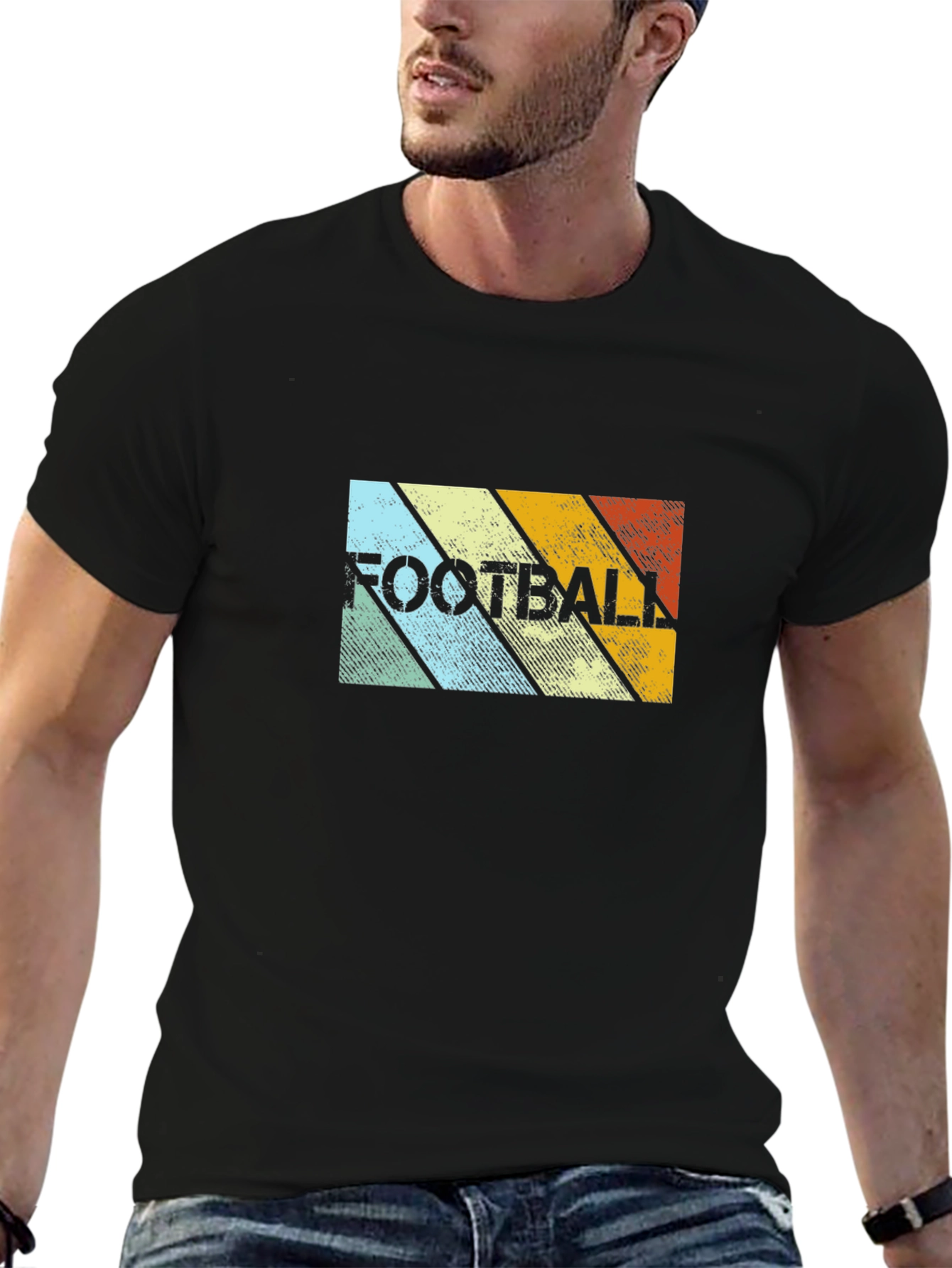 Retro Football Graphic T-Shirt