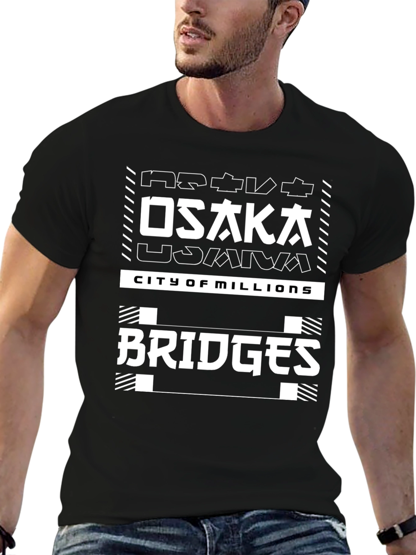 Osaka Bridges City of Millions Graphic Tee