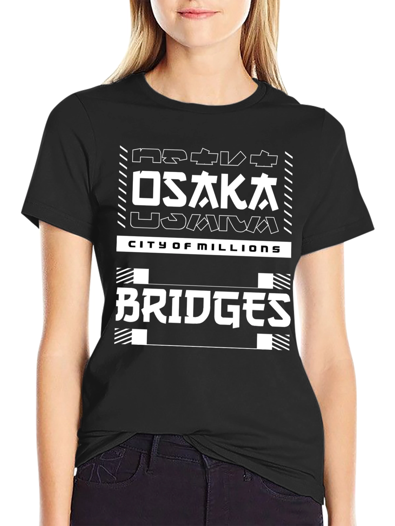 Osaka Bridges City of Millions Graphic Tee