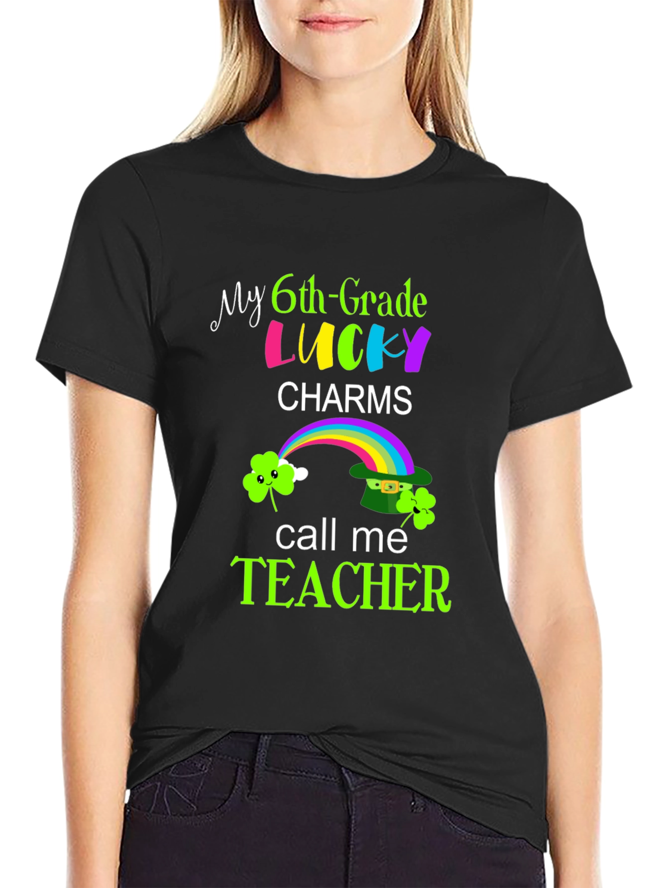 Lucky 6th Grade Teacher St. Patricks Day T-Shirt