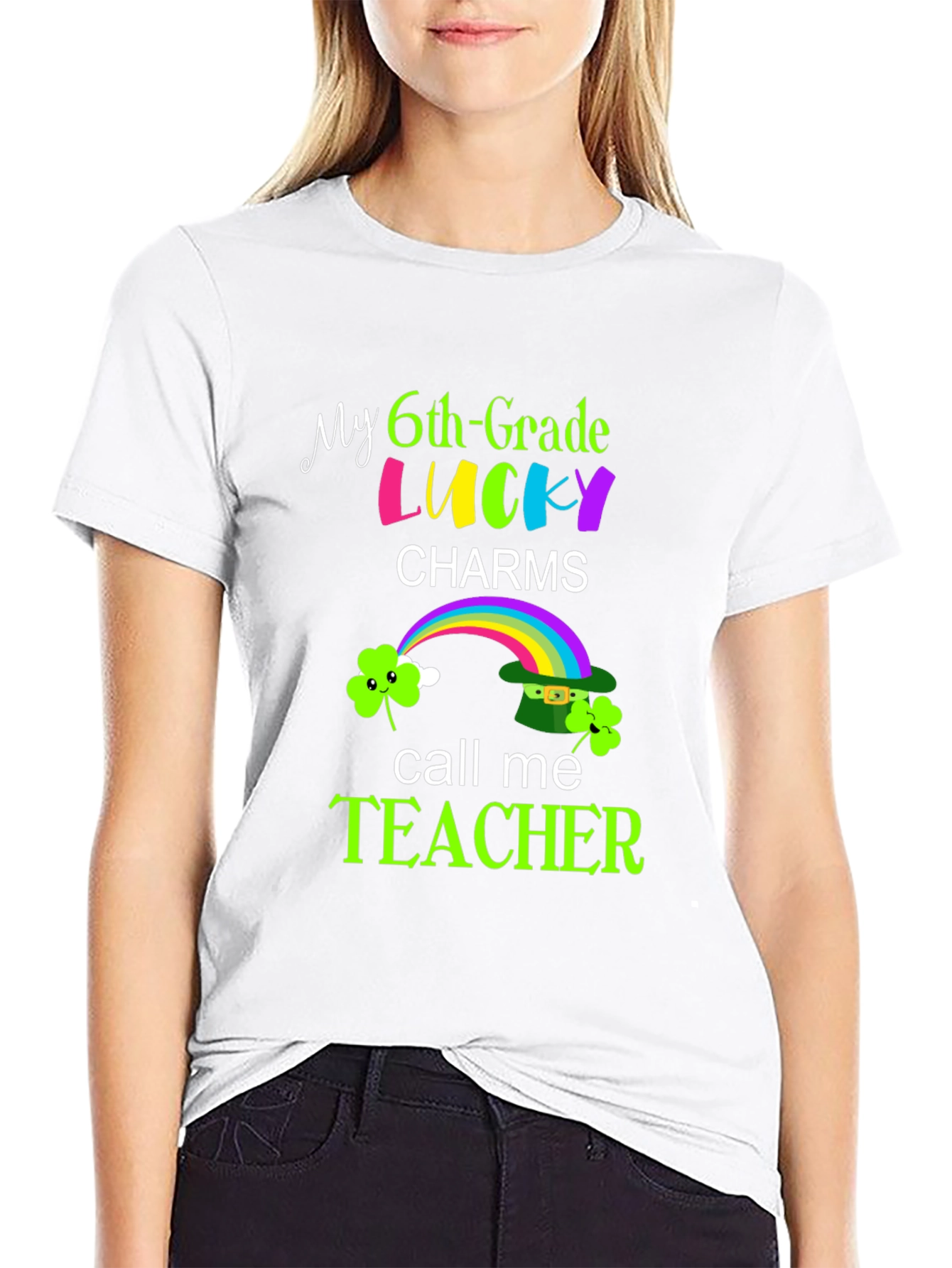 Lucky 6th Grade Teacher St. Patricks Day T-Shirt