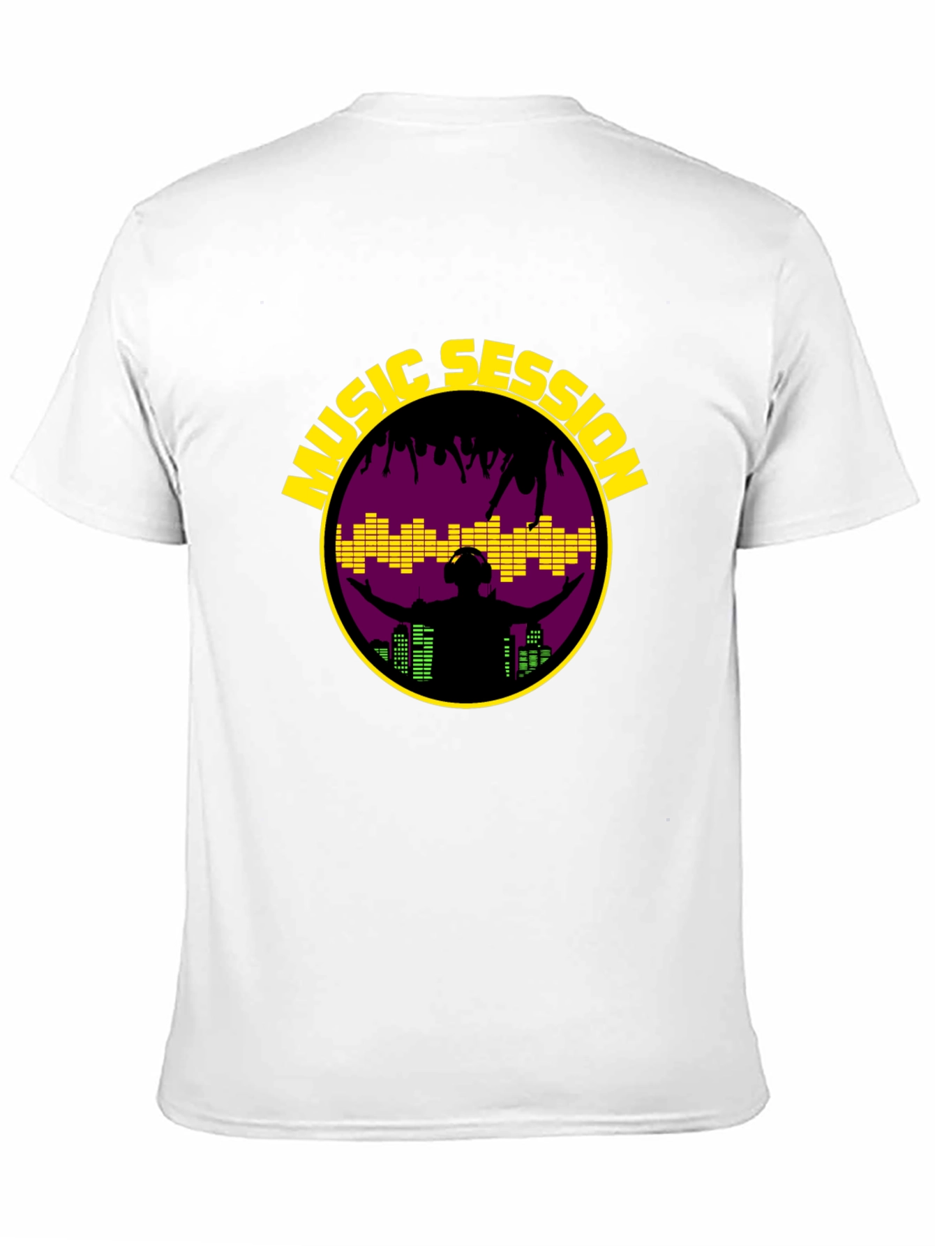 Music Session Black T-Shirt - DJ EDM