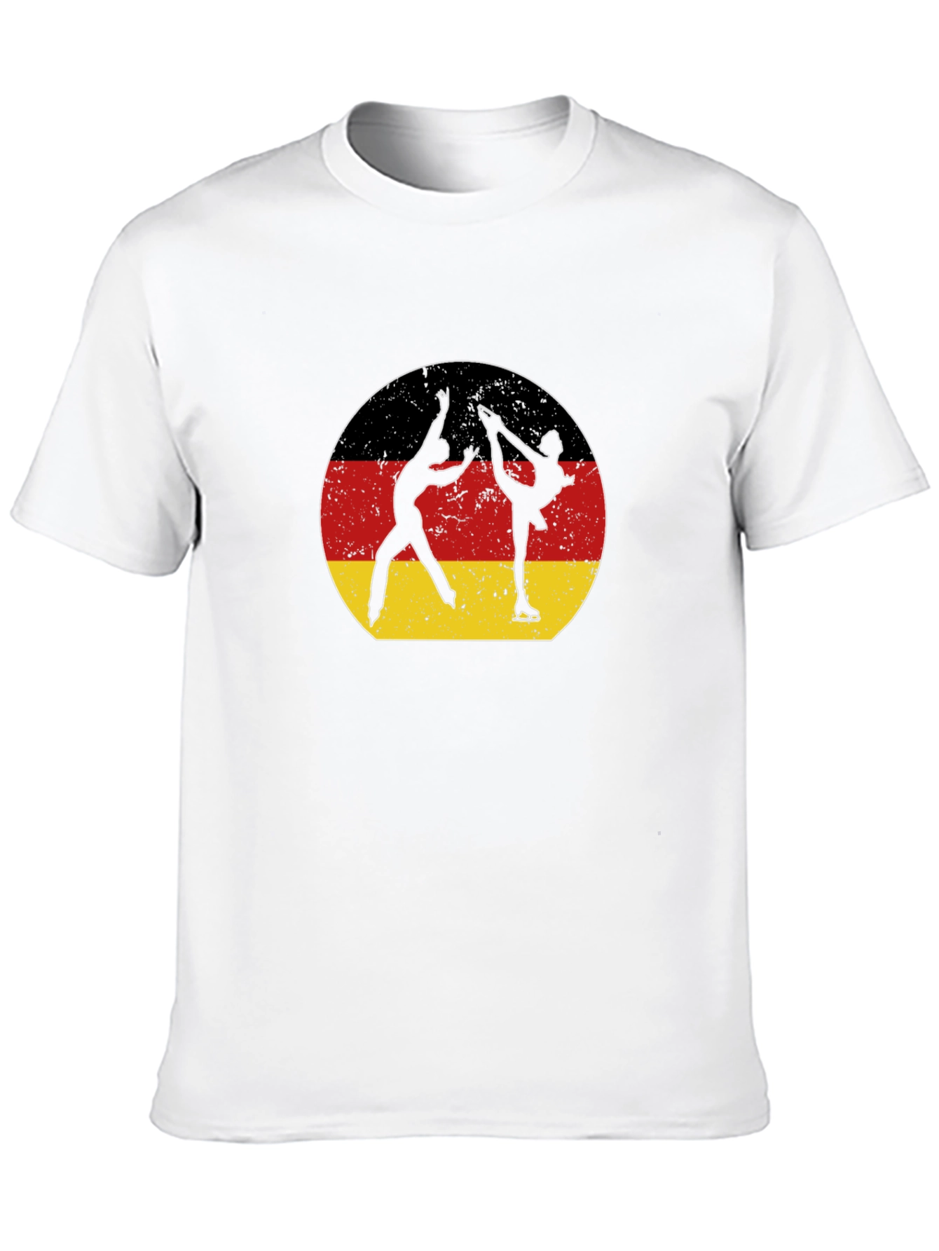 Figure Skating Germany Flag Graphic T-Shirt