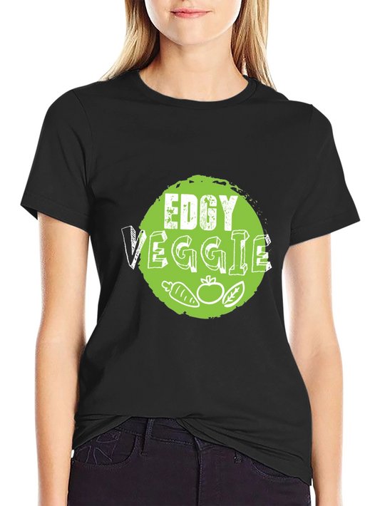 Edgy Veggie T-Shirt: Vegan Graphic Tee