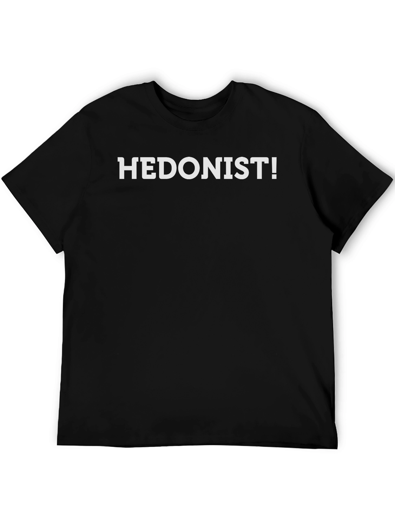Hedonist! Graphic Tee - Black Casual T-Shirt