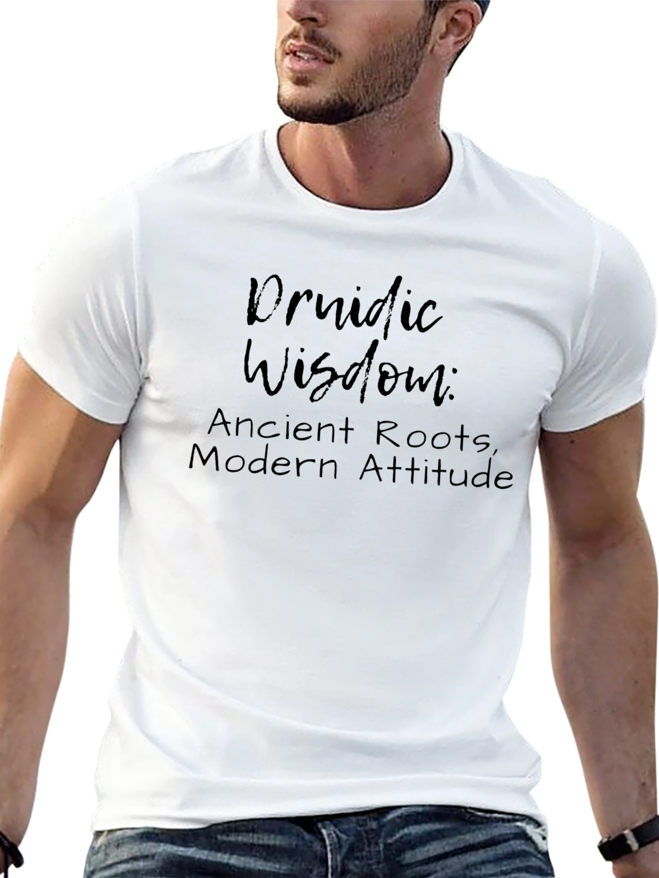 Druidic Wisdom Graphic Tee - Ancient Roots Modern Attitude