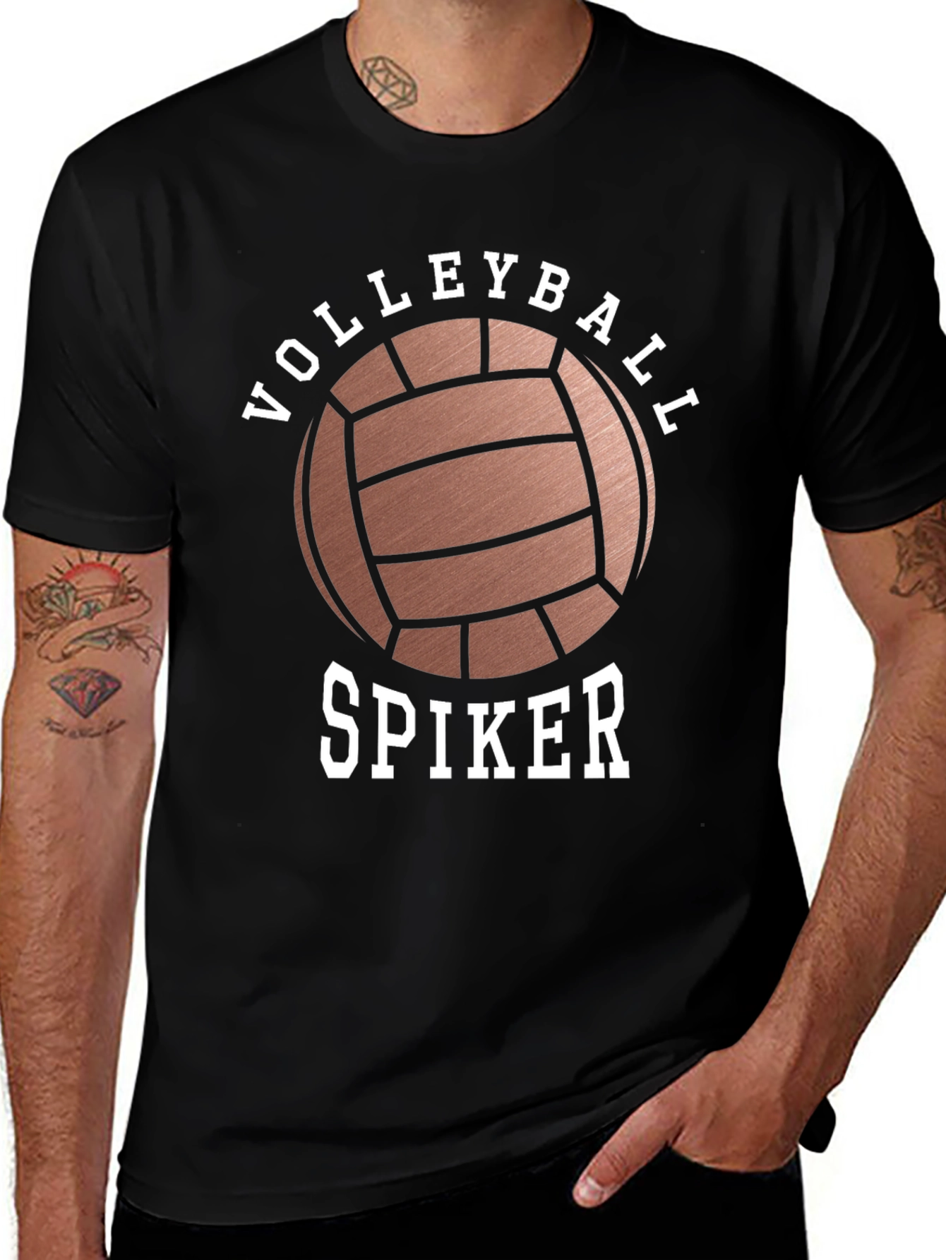 Volleyball Spiker Graphic T-Shirt - Athletic Style