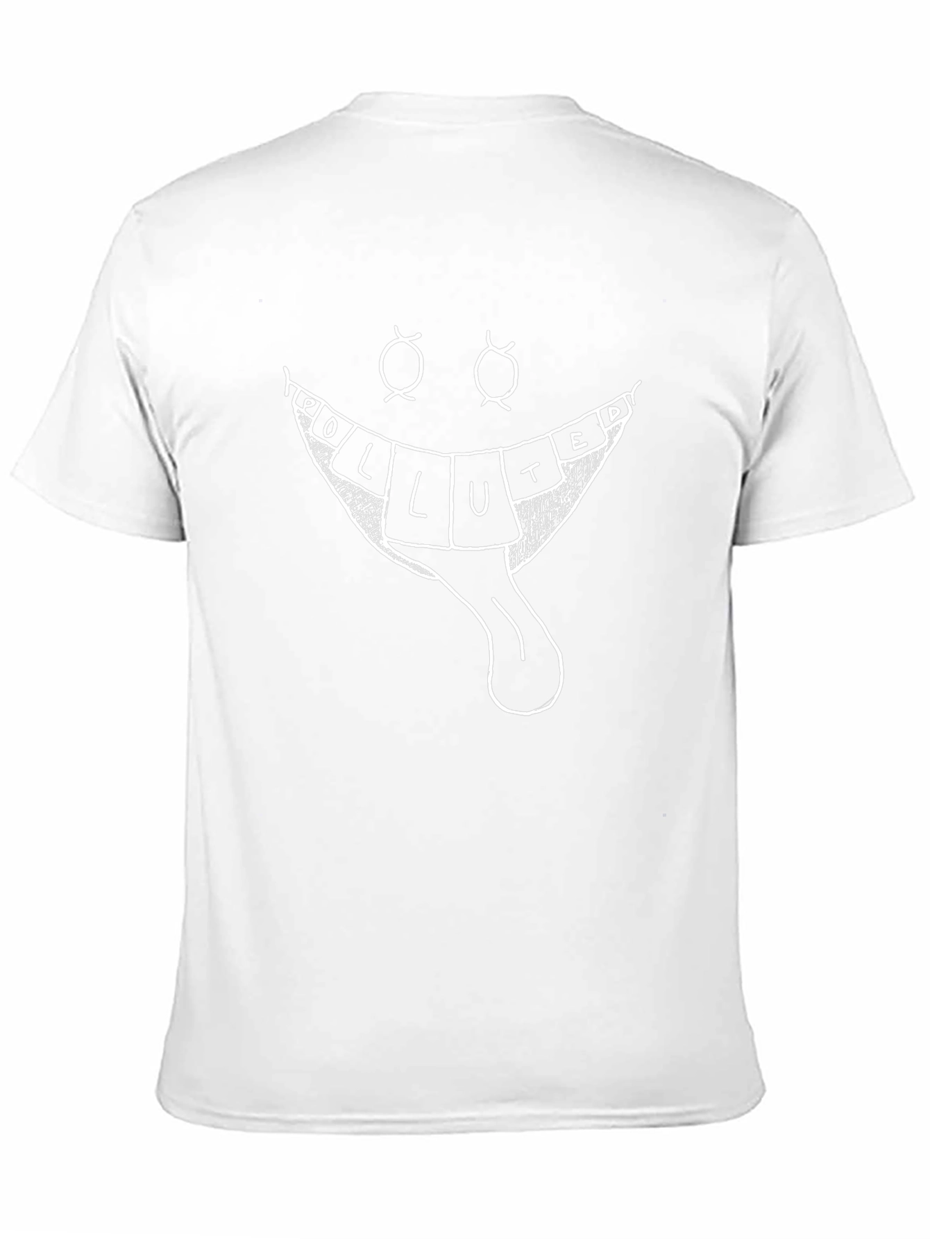 Polluted Graphic Print Black T-Shirt