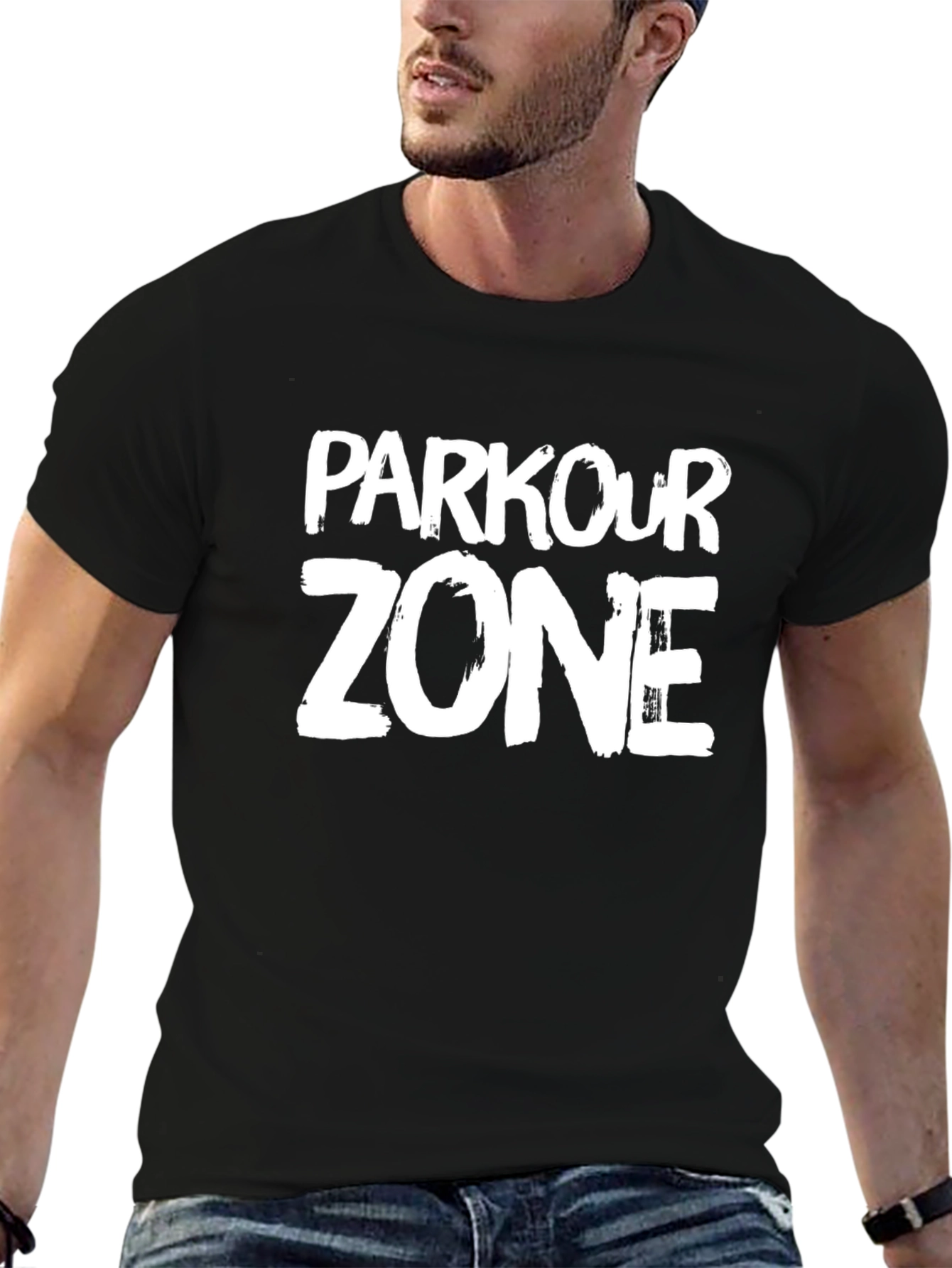 Parkour Zone Graphic Tee - Urban Style Black T-Shirt