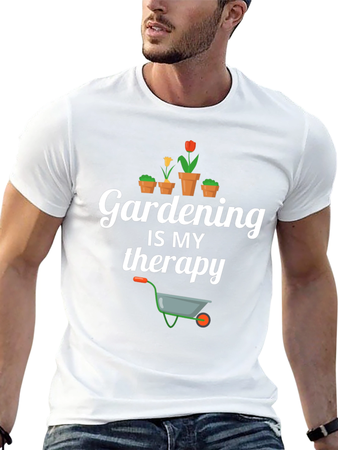 Gardening is My Therapy Graphic T-Shirt