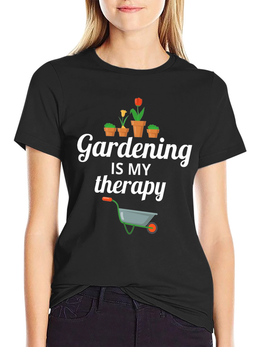 Gardening is My Therapy Graphic T-Shirt