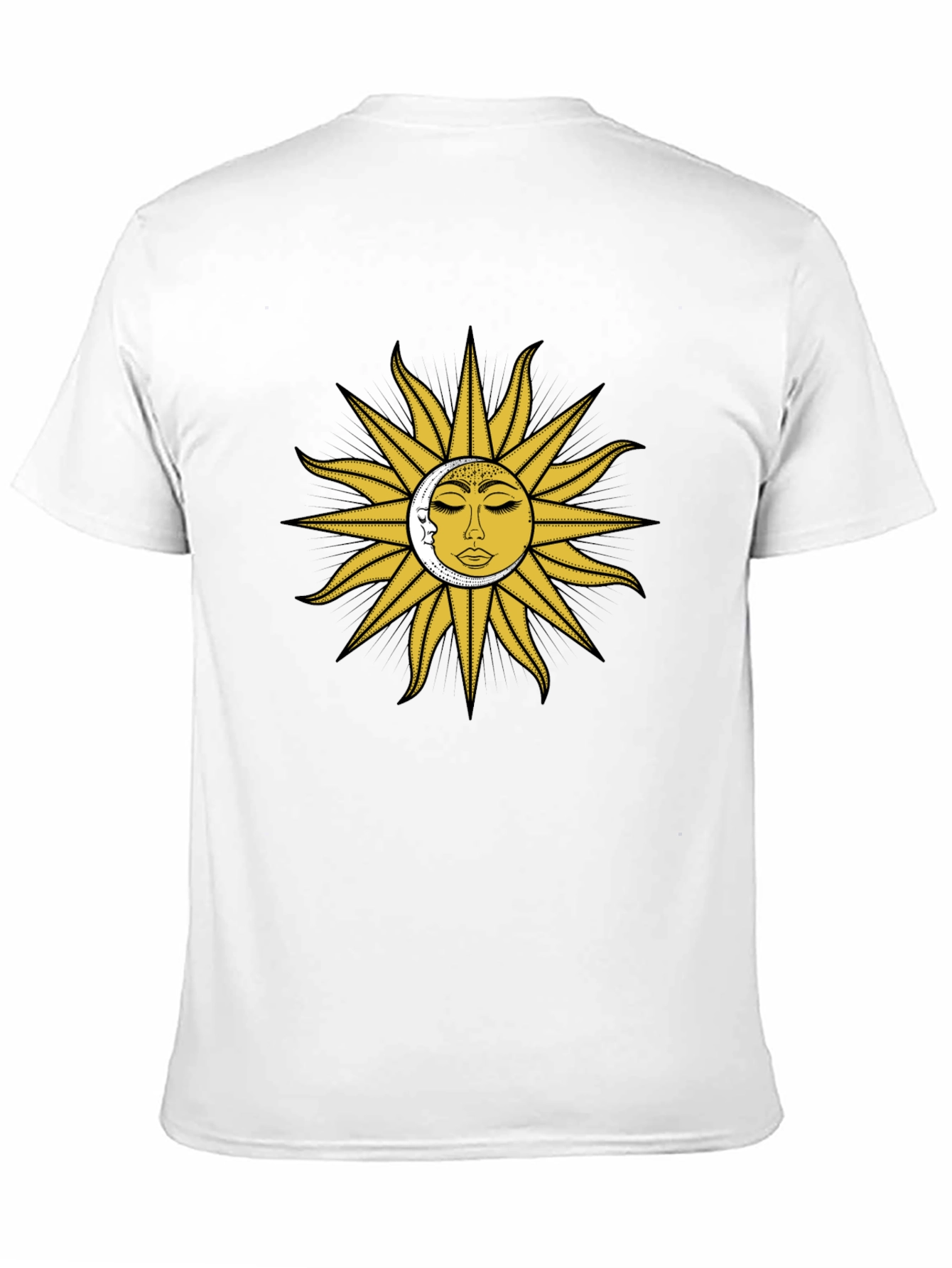 Sun & Moon Graphic Tee - Celestial Design