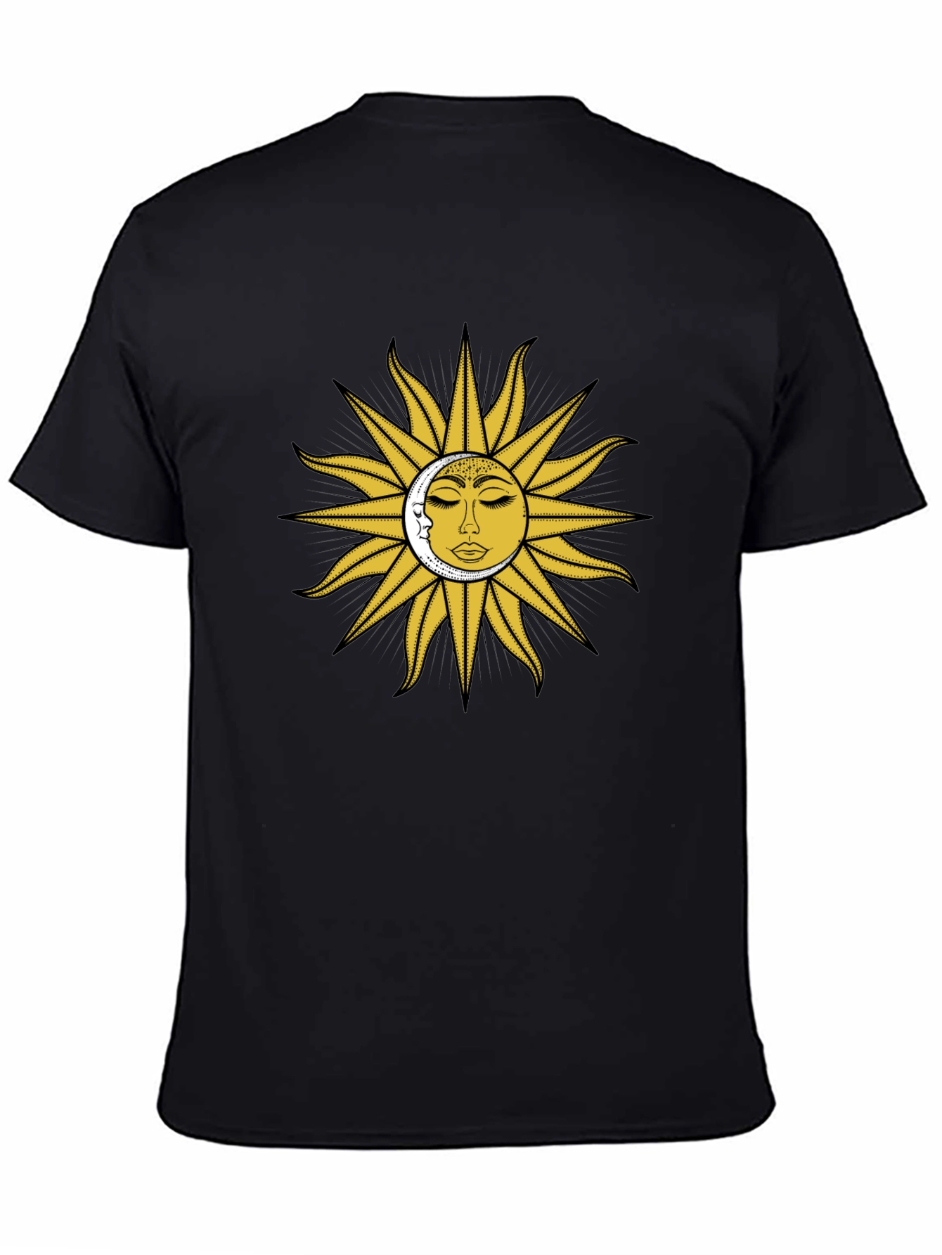 Sun & Moon Graphic Tee - Celestial Design