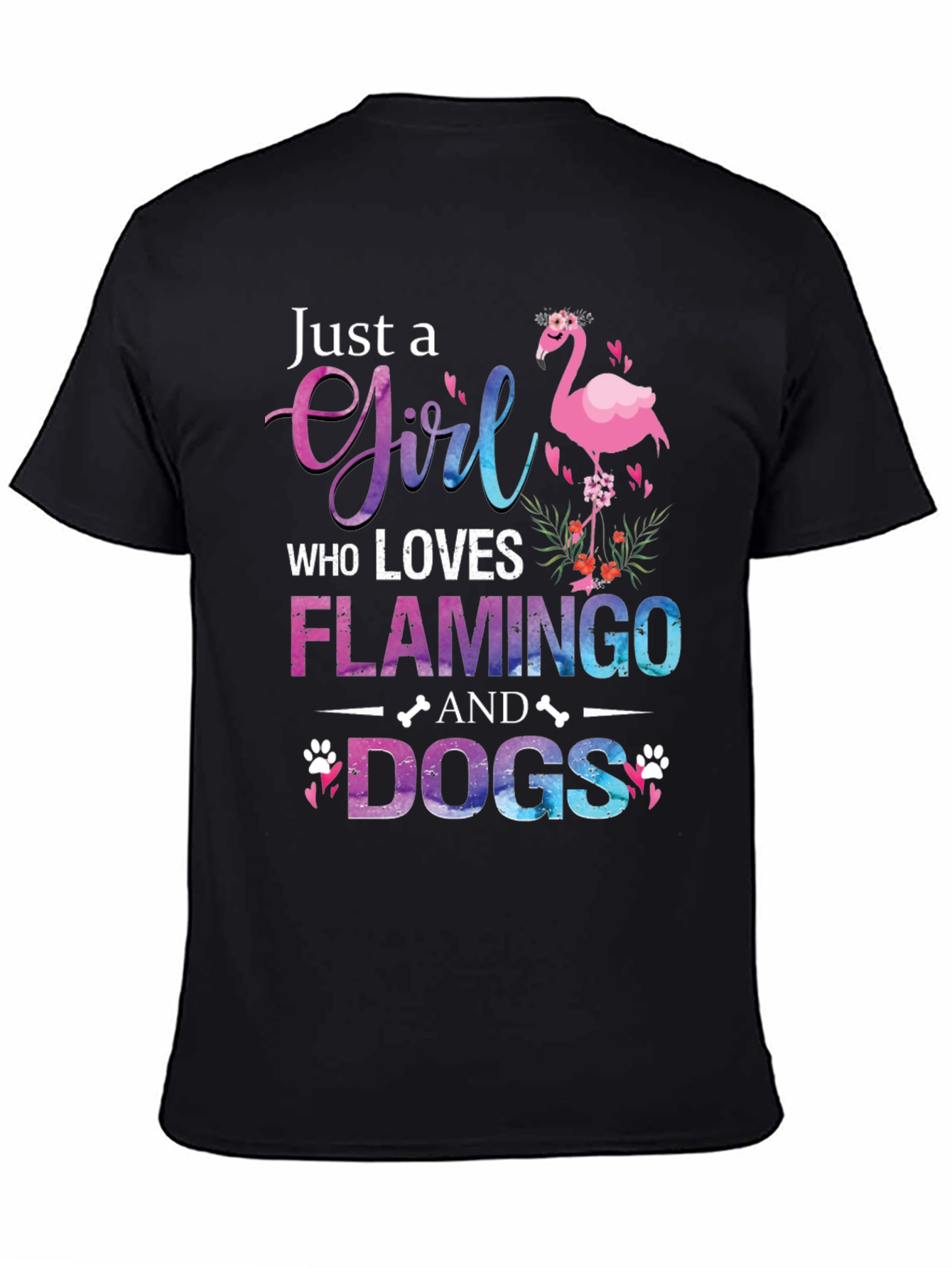 Flamingo and Dog Lover T-Shirt