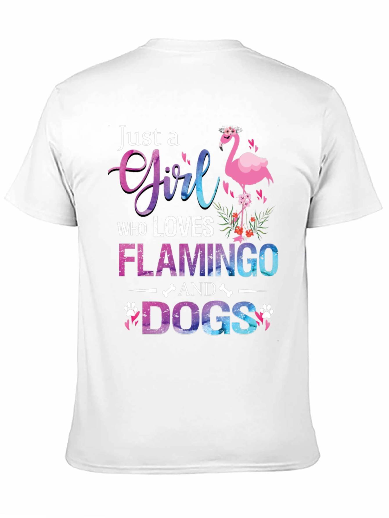 Flamingo and Dog Lover T-Shirt