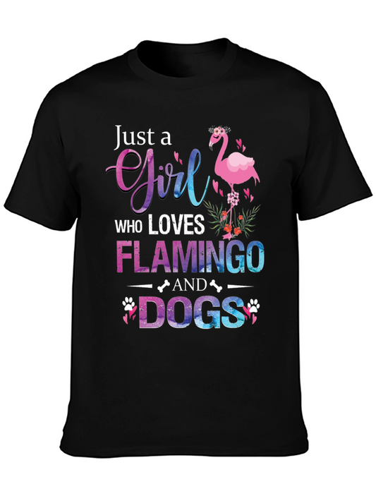 Flamingo and Dog Lover T-Shirt