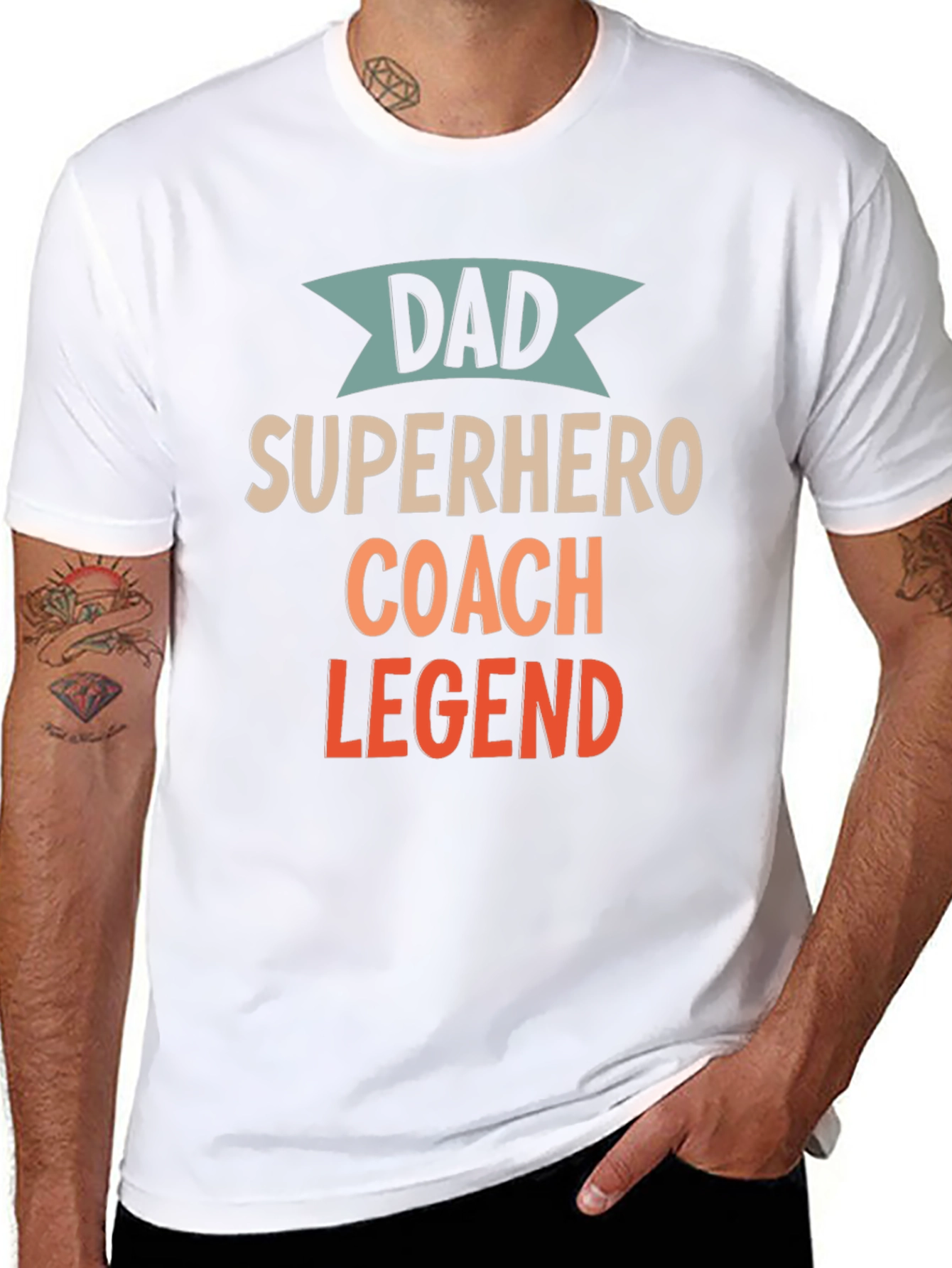 Dad Superhero Coach Legend T-Shirt