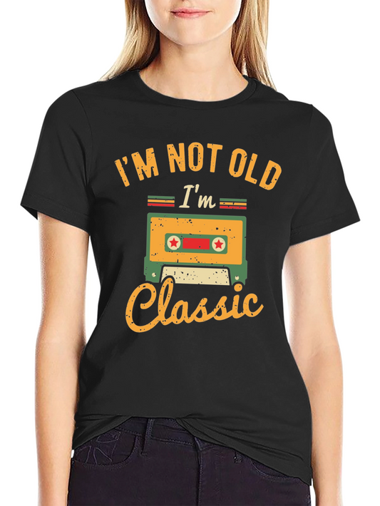Im Not Old Im Classic Cassette Tape Graphic T-Shirt