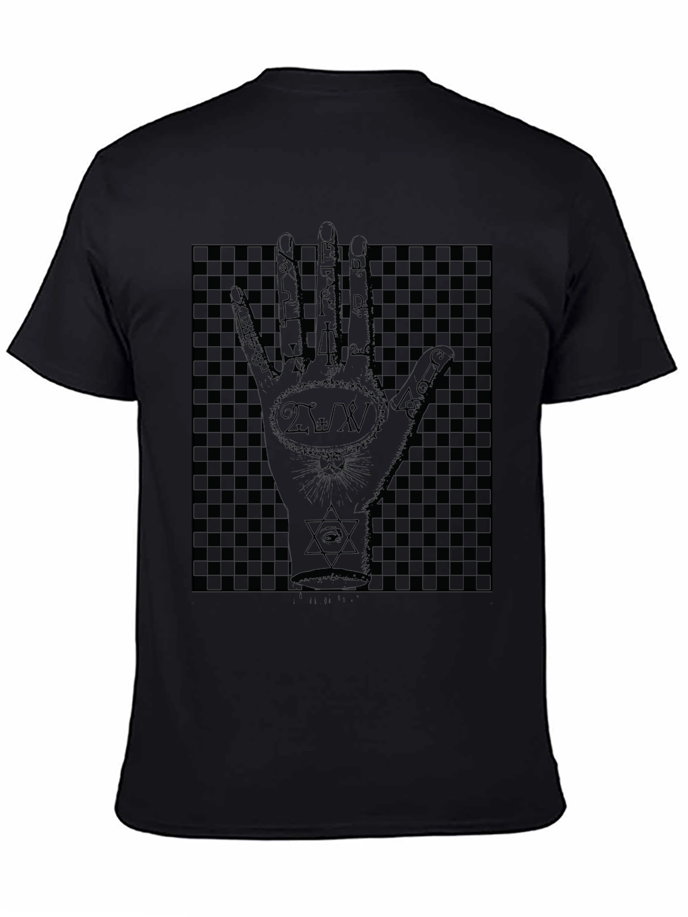 Mystic Hand Graphic Print Black T-Shirt