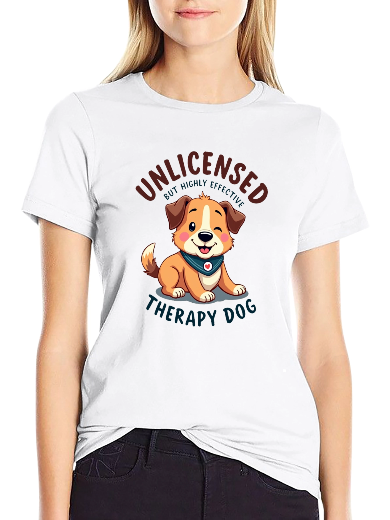 Unlicensed Therapy Dog Graphic Tee