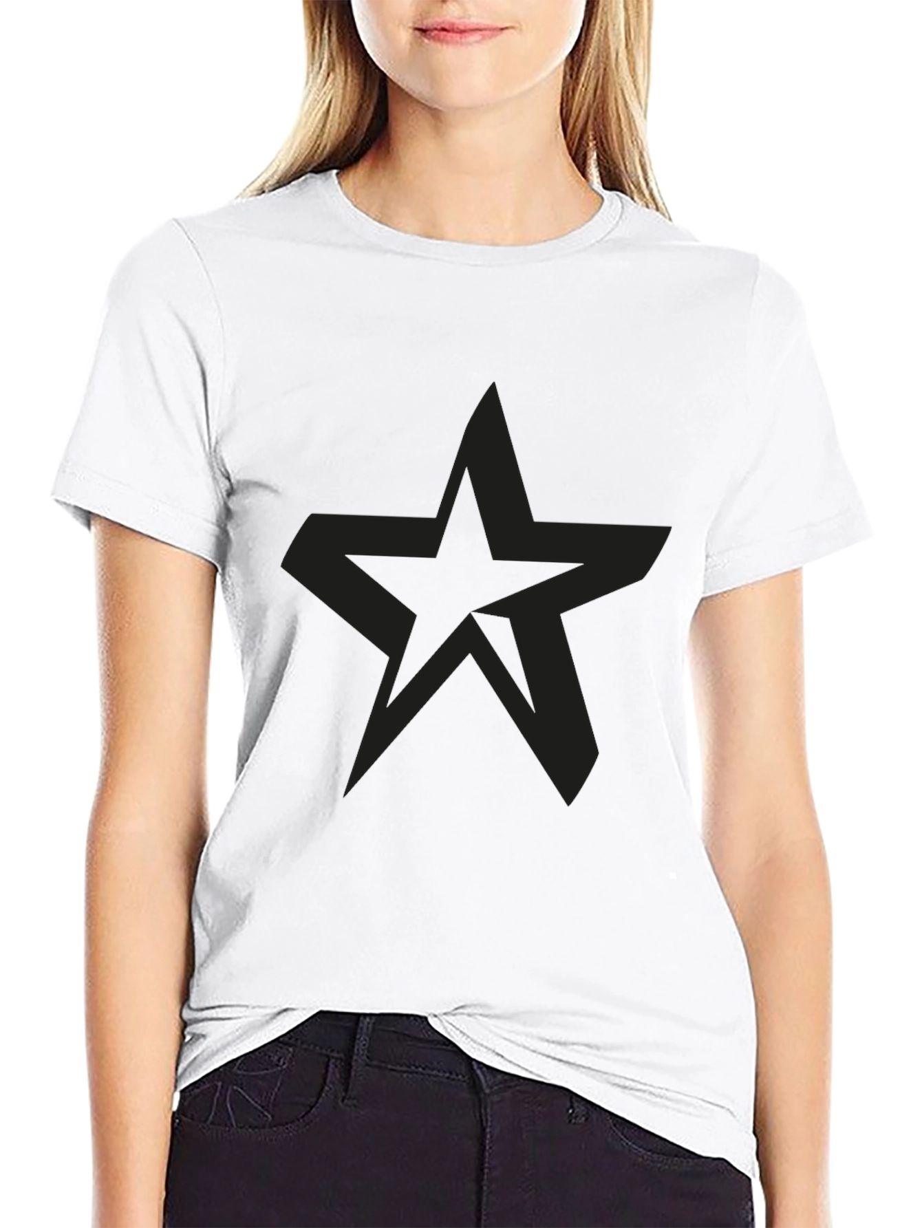 Black Star Graphic Mens T-Shirt