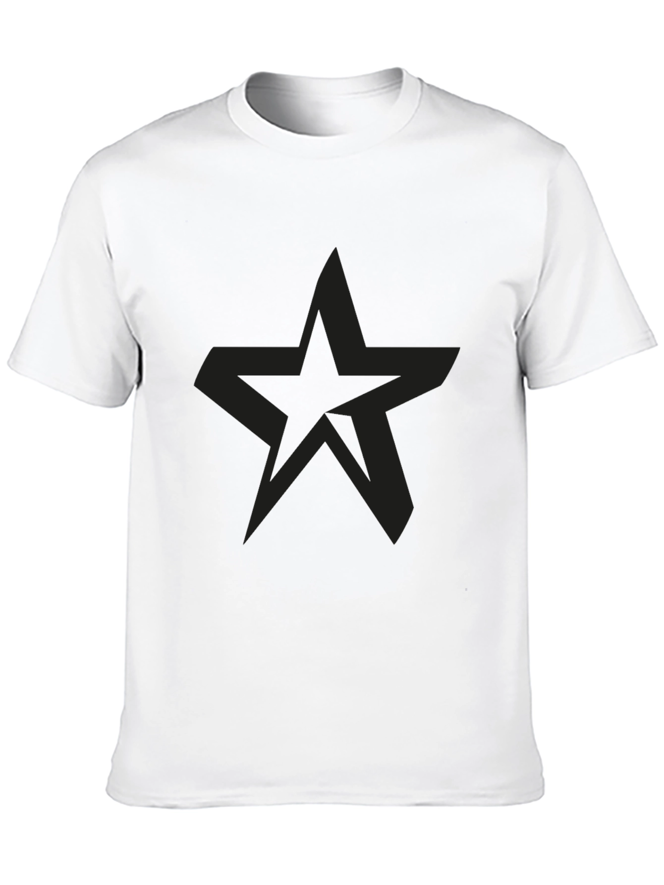 Black Star Graphic Mens T-Shirt