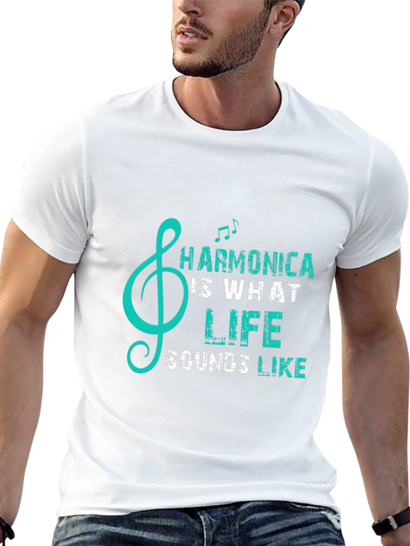 Harmonica is What Life Sounds Like T-Shirt