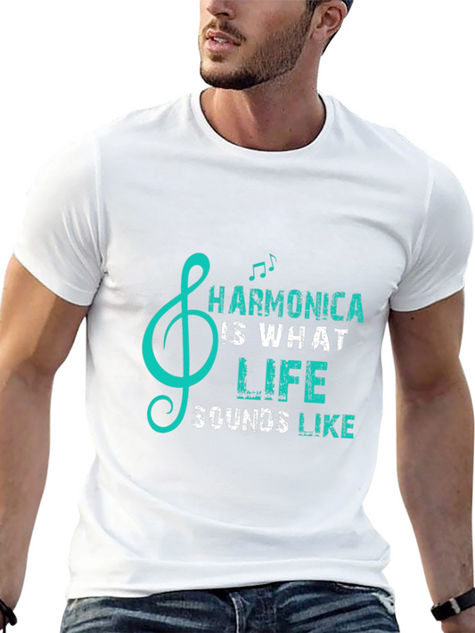 Harmonica is What Life Sounds Like T-Shirt
