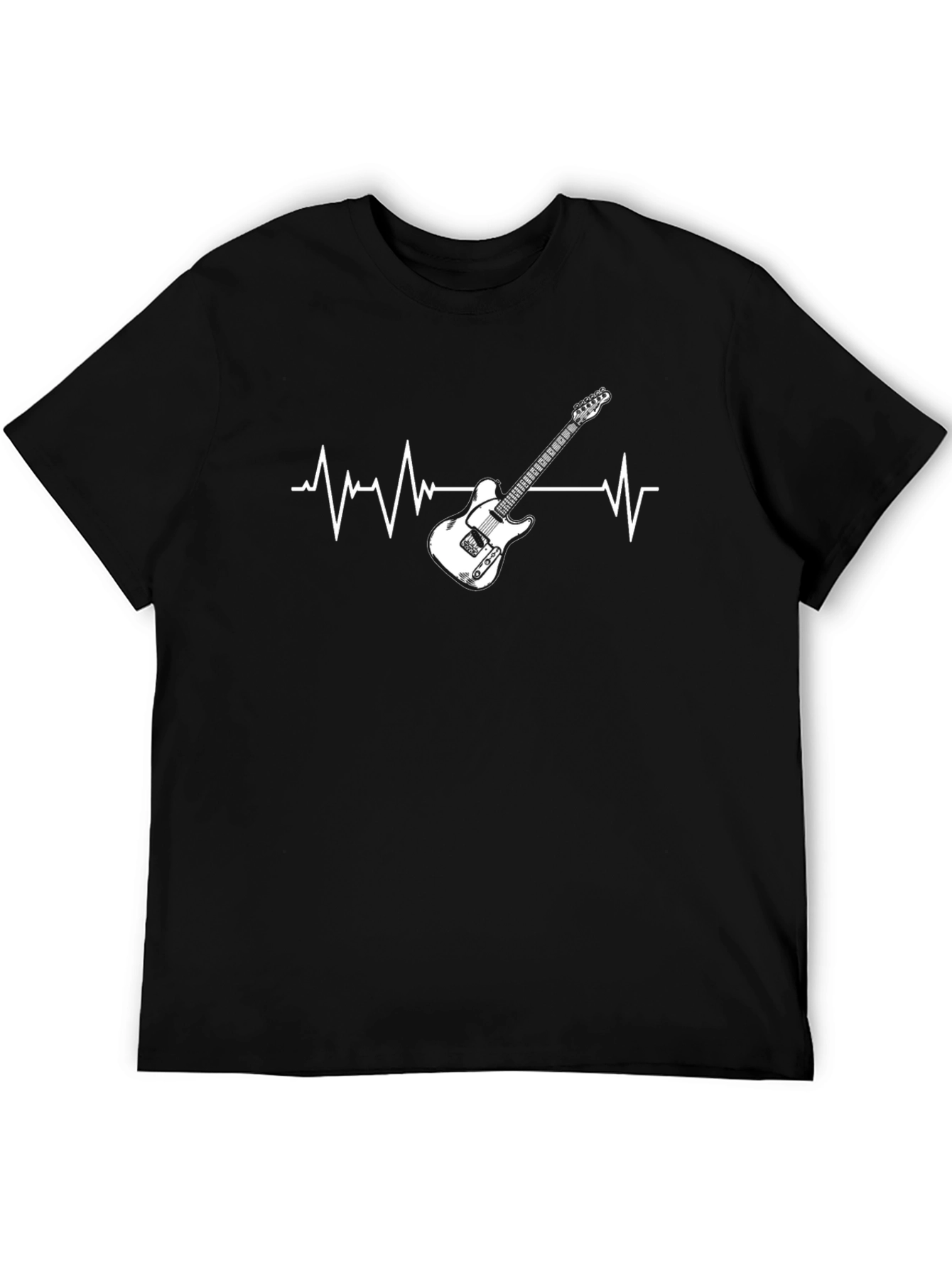 Guitar Heartbeat Graphic T-Shirt