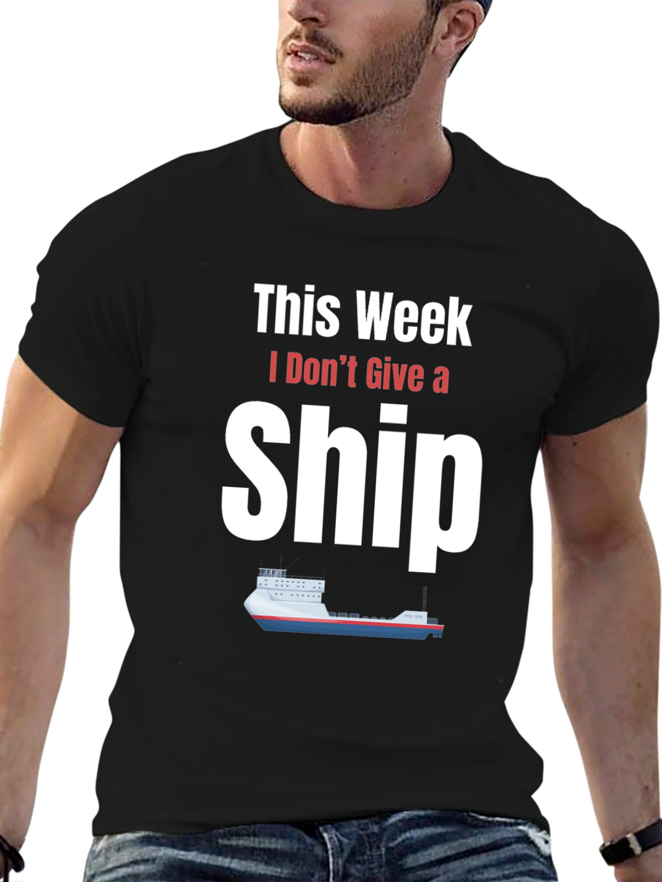 Funny I Dont Give a Ship Graphic T-Shirt