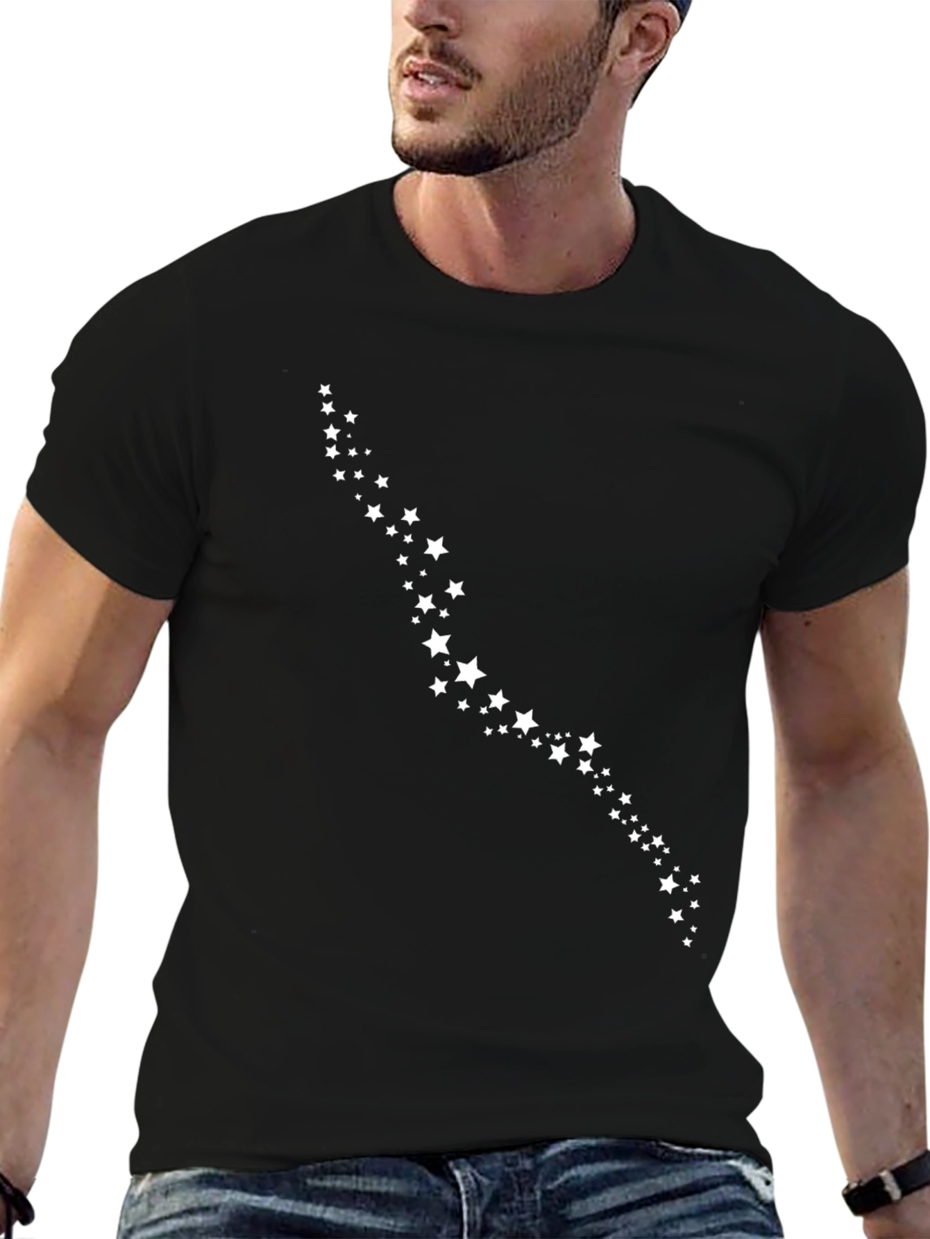 Black Starry Graphic Tee