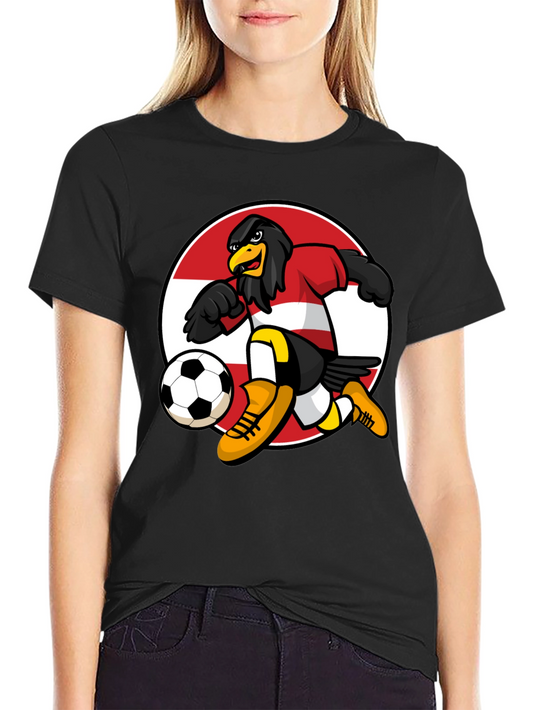 Austrian Eagle Soccer T-Shirt - Black