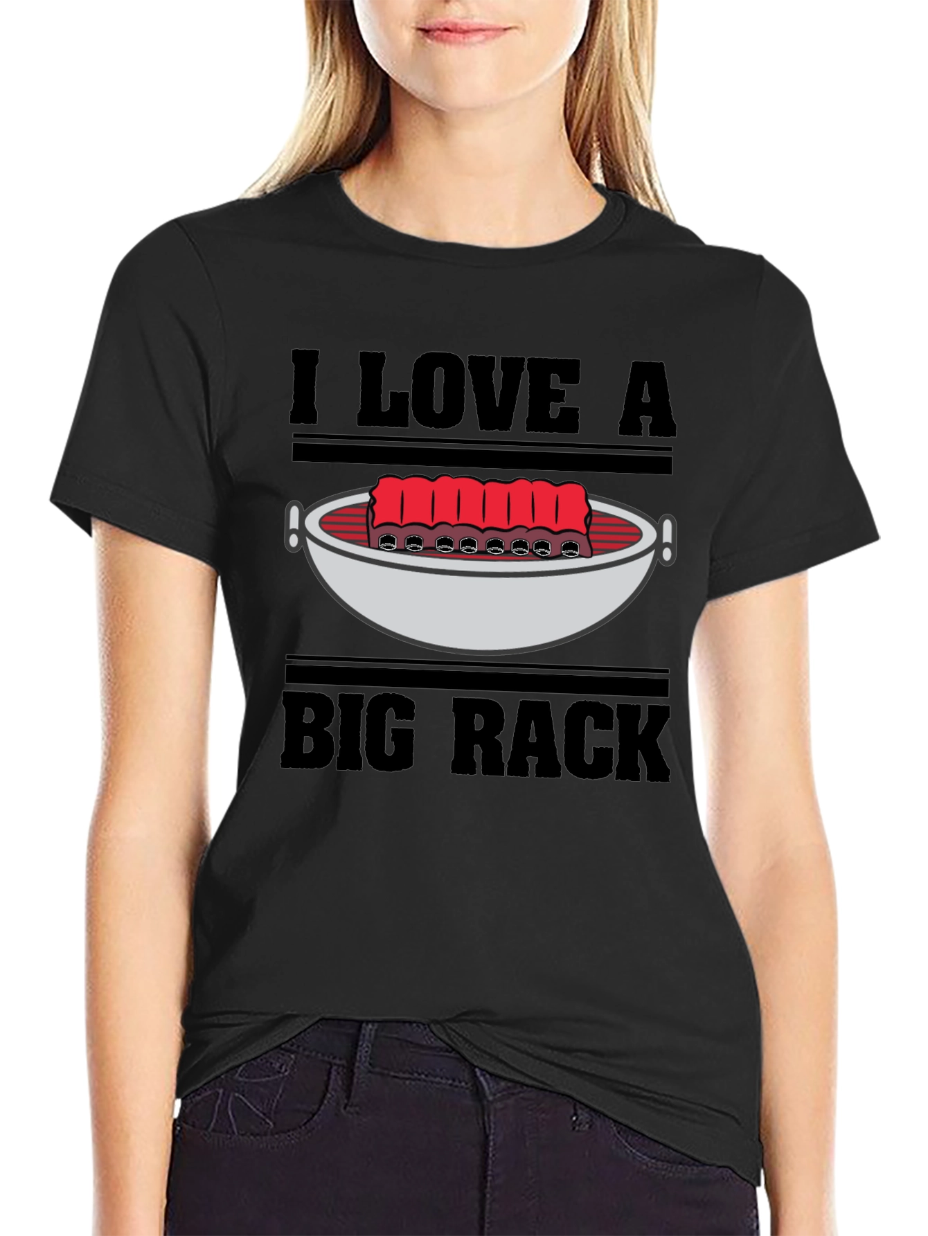 I Love a Big Rack Funny BBQ T-Shirt