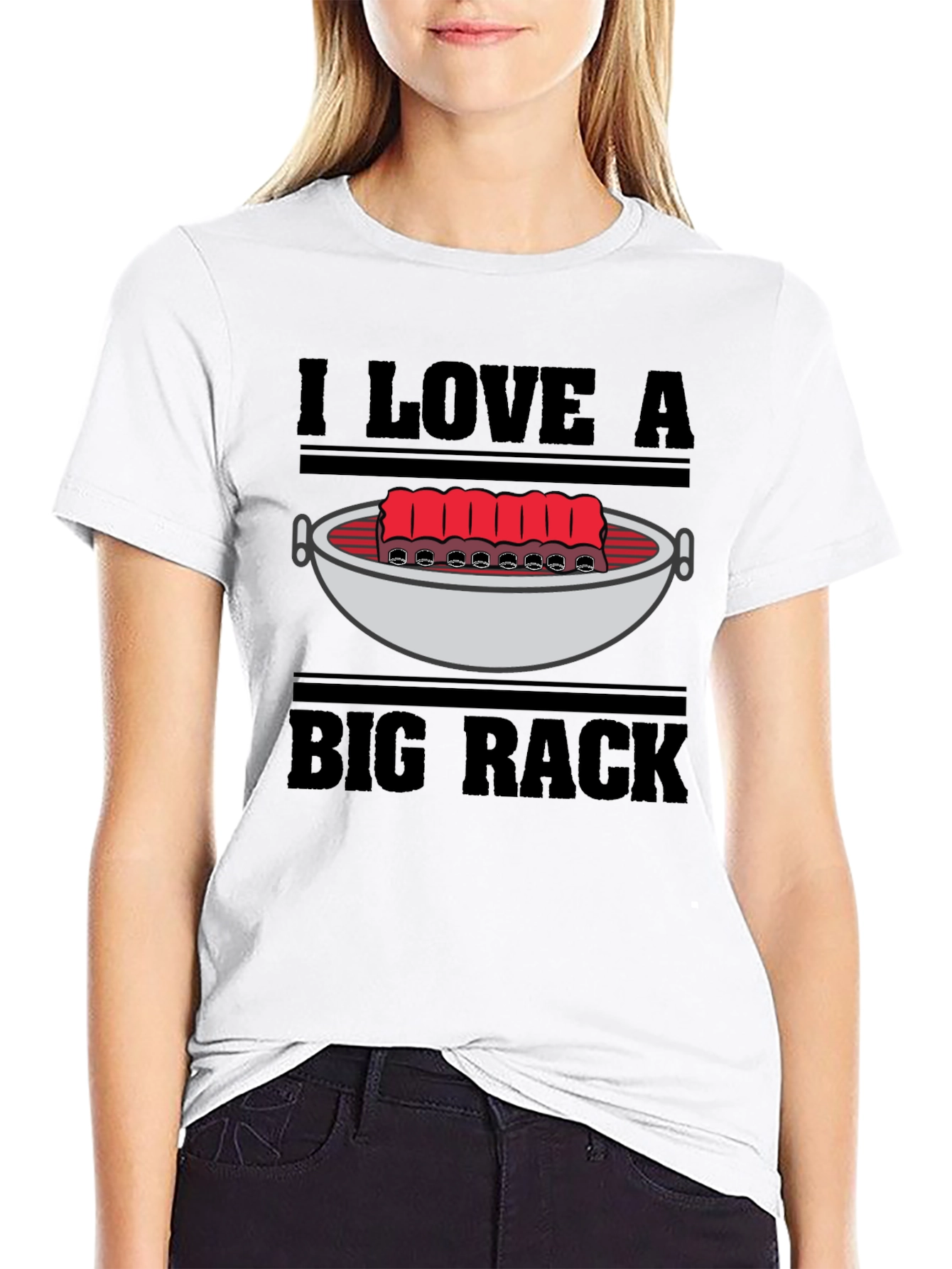 I Love a Big Rack Funny BBQ T-Shirt