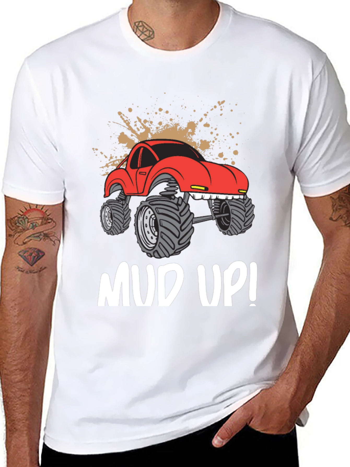 Mud Up! Monster Truck Graphic Tee