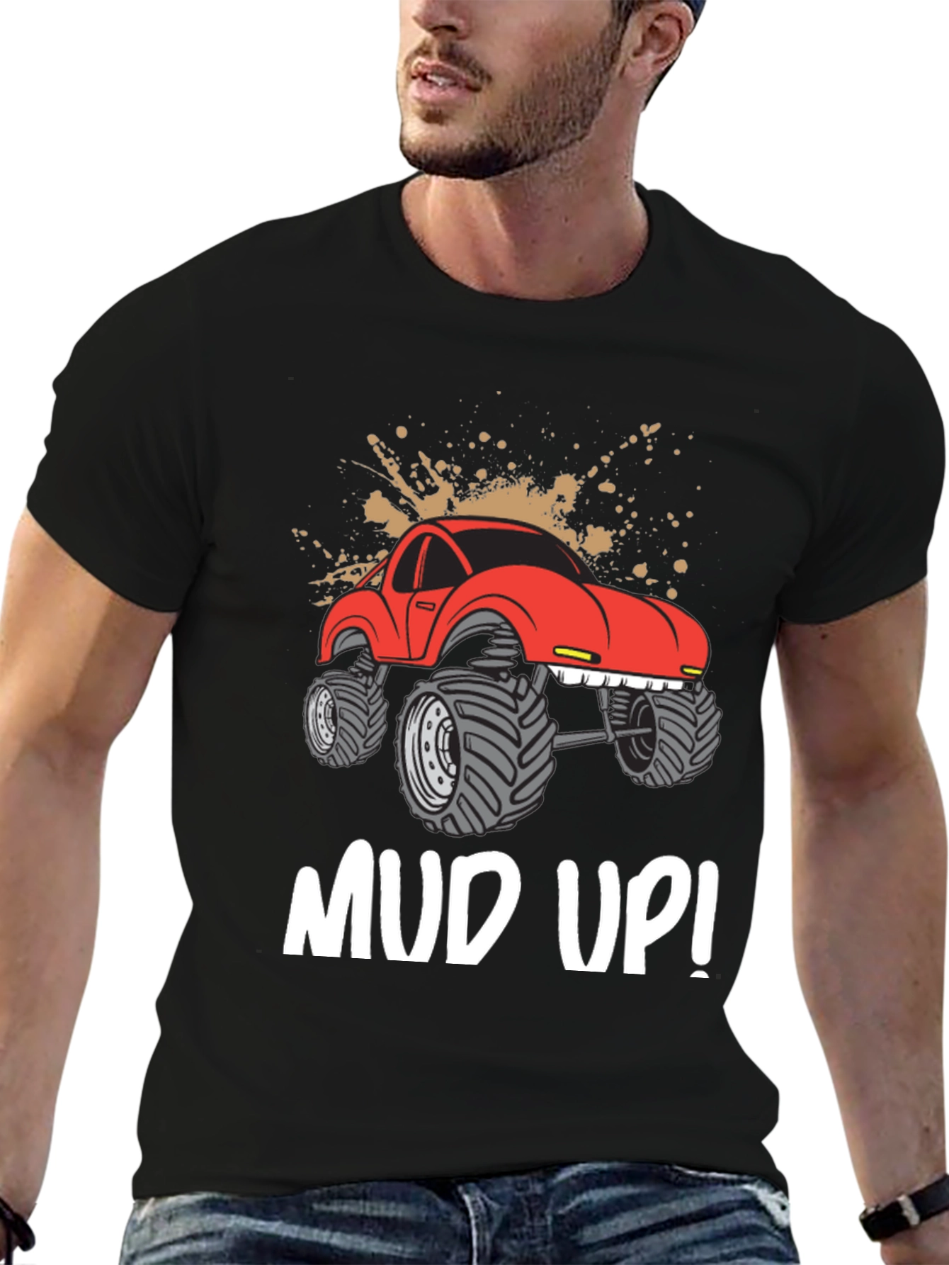 Mud Up! Monster Truck Graphic Tee