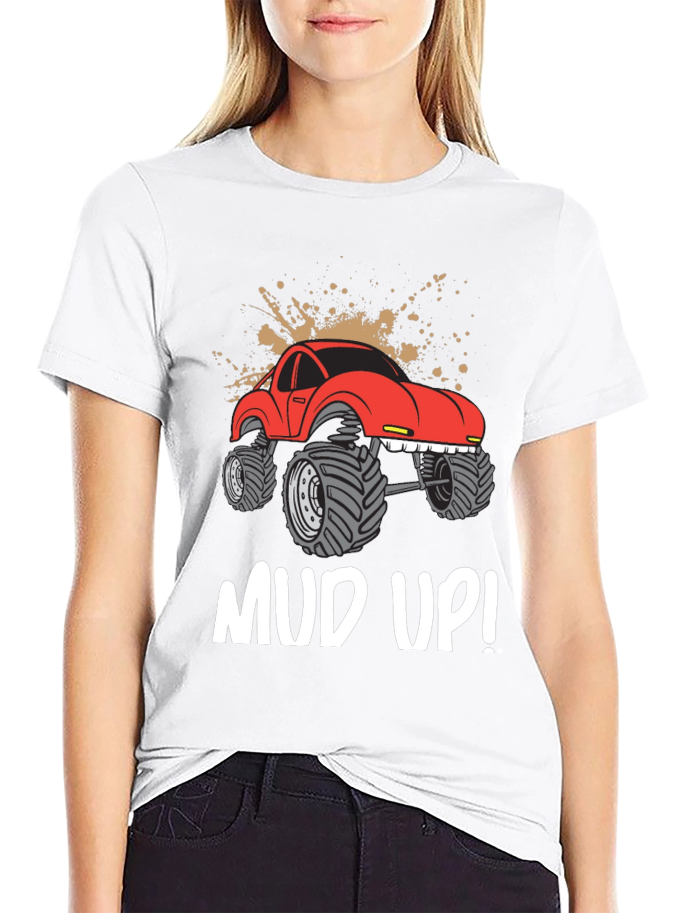 Mud Up! Monster Truck Graphic Tee