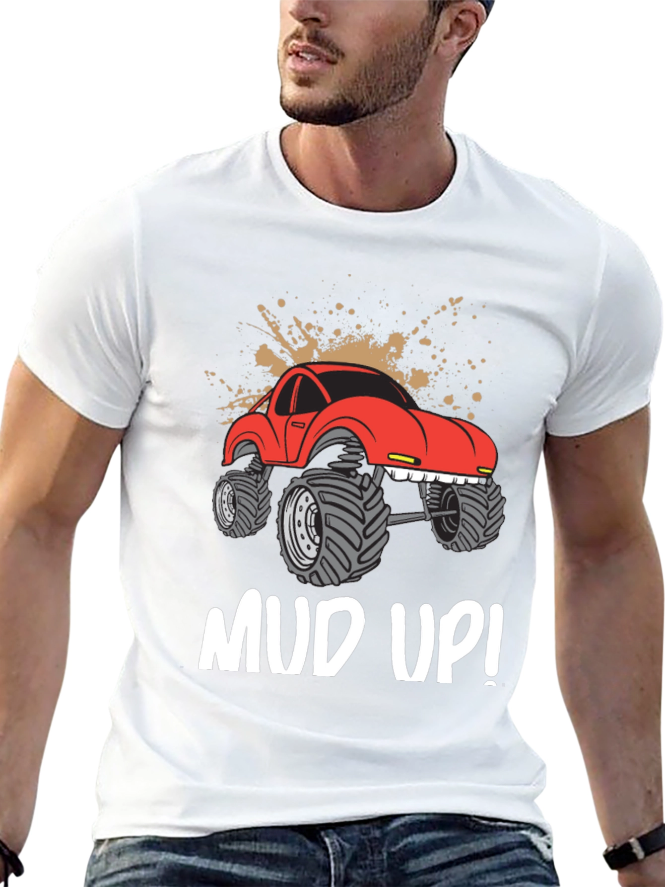 Mud Up! Monster Truck Graphic Tee