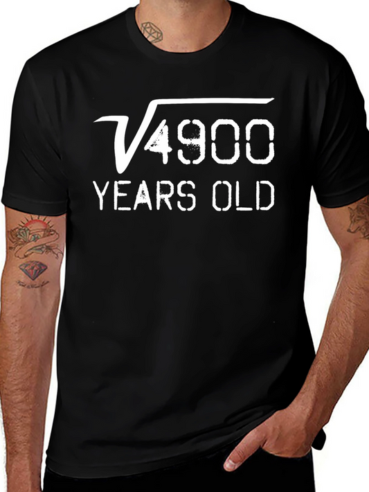 Funny Math Birthday T-Shirt - Square Root of 4900
