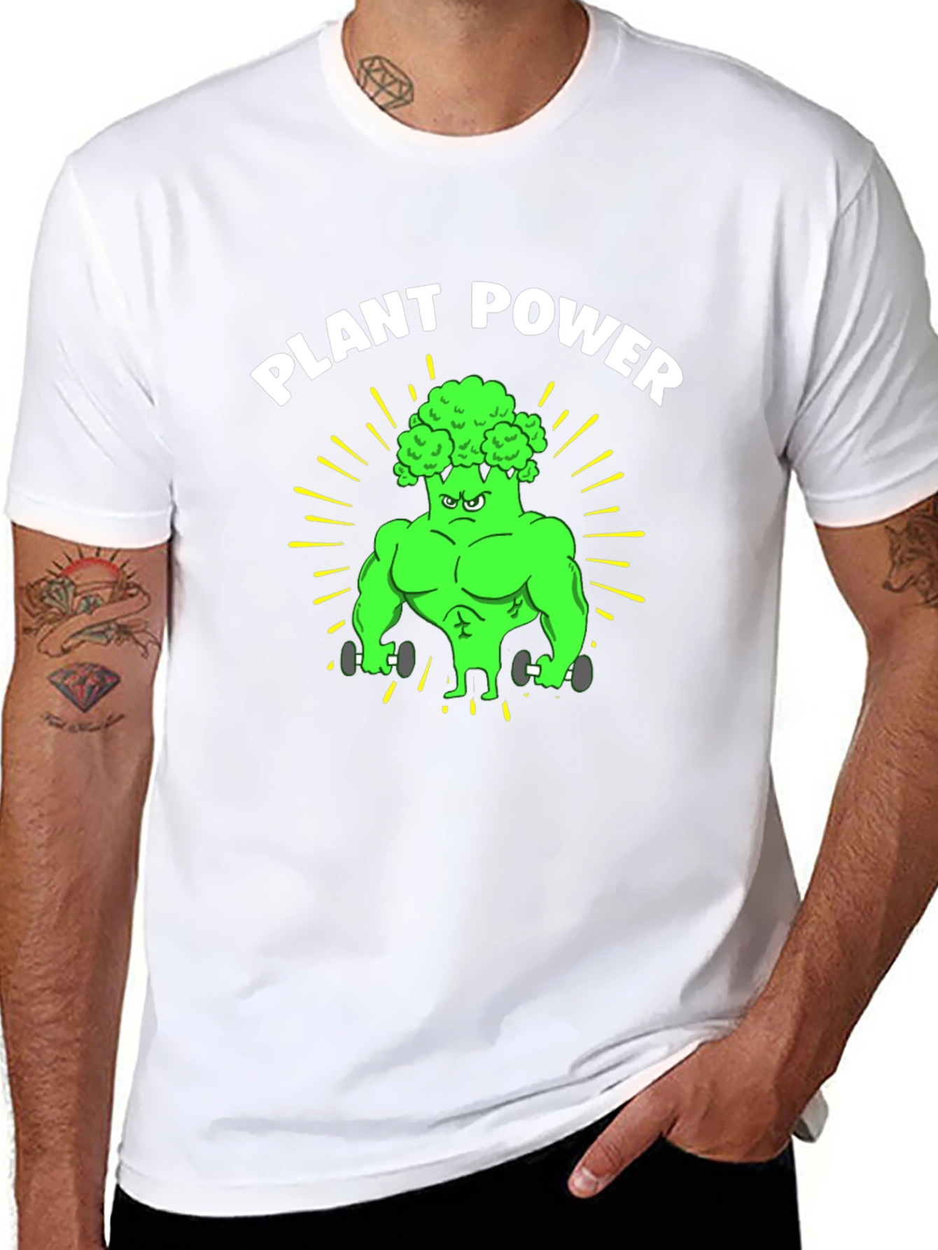 Plant Power Broccoli Gym T-Shirt
