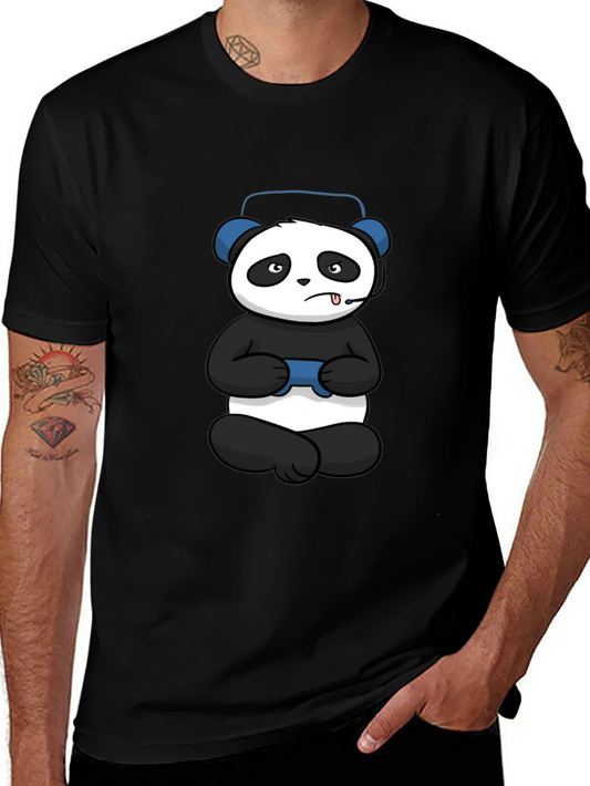 Gamer Panda T-Shirt - Cool Graphic Tee